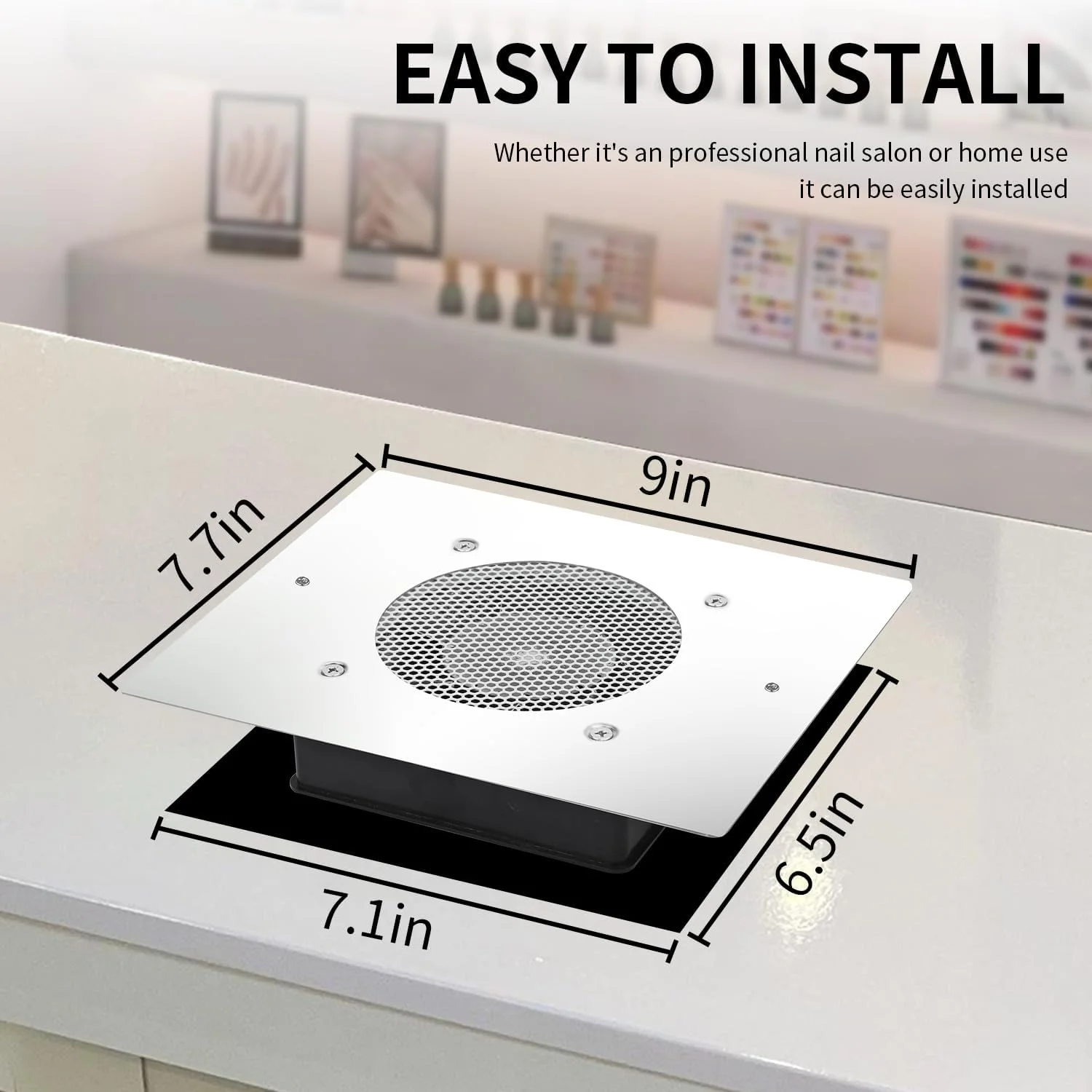 دستگاه جمع کننده گرد و غبار ناخن BLUETOP 60W، جاروبرقی ناخن توکار، مکنده گرد و غبار حرفه ای، فن کم صدا مناسب سالن و خانه دستگاه جمع کننده گرد و غبار ناخن BLUETOP 60W، جاروبرقی ناخن توکار، مکنده گرد و غبار حرفه ای، فن کم صدا مناسب سالن و خانه