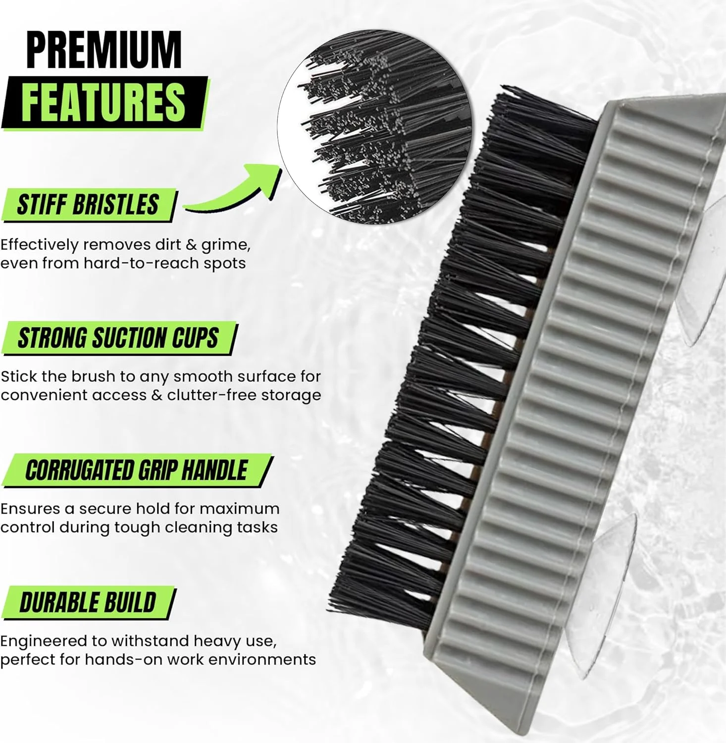 Grip Clean - Heavy Duty Nail Brush for Cleaning - Mechanical Cleaner for Hands and Under Nails - for Men and Women Grip Clean - Heavy Duty Nail Brush for Cleaning - Mechanical Cleaner for Hands and Under Nails - for Men and Women