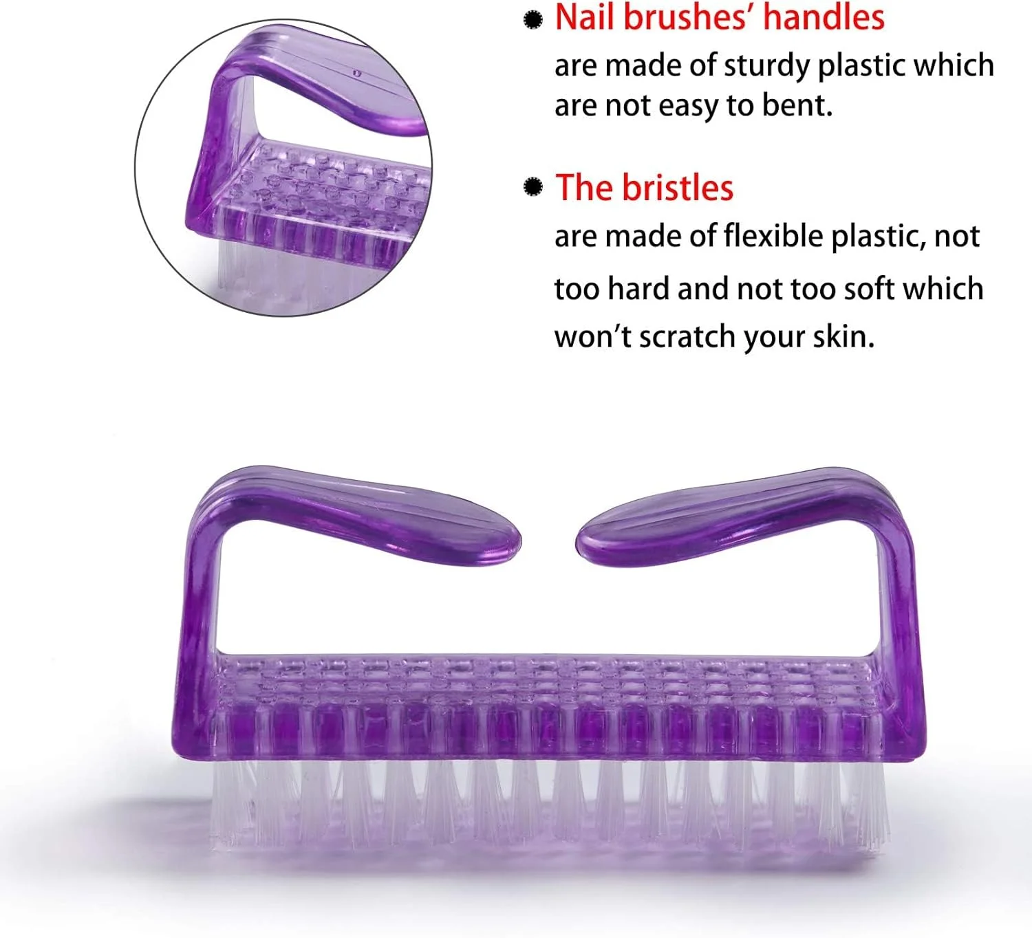 برس ناخن دسته دار، برس های تمیز کننده ناخن انگشت دست برای تمیز کردن انگشتان پا و ناخن ها، کیت ابزار اسکراب پدیکور برای مردان و زنان (10 عدد) برس ناخن دسته دار، برس های تمیز کننده ناخن انگشت دست برای تمیز کردن انگشتان پا و ناخن ها، کیت ابزار اسکراب پدیکور برای مردان و زنان (10 عدد)