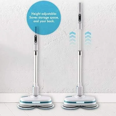 دستگاه تمیز کننده و پولیشر شارژی و بی سیم سطوح سخت Aircraft PowerGlide به همراه 4 پد تمیز کننده و پولیش، ایده آل برای سطوح چوبی، کاشی، لمینت و سخت، سفید