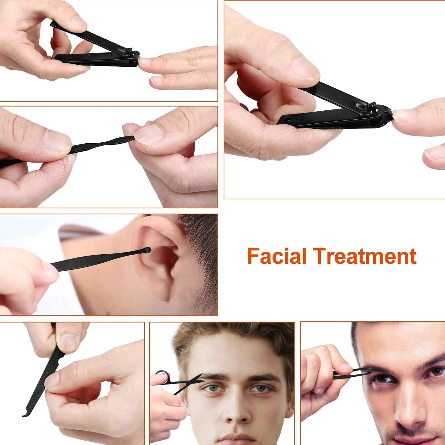 ست مانیکور 8 تکه SWIUKPHE، ست مانیکور ممتاز، کیت هدیه حرفه ای پیرایش، کیت پدیکور، ابزار مراقبت از ناخن صورت، دست، پا و کوتیکول، ناخن گیر با جعبه مسافرتی قابل حمل لوکس ست مانیکور 8 تکه SWIUKPHE، ست مانیکور ممتاز، کیت هدیه حرفه ای پیرایش، کیت پدیکور، ابزار مراقبت از ناخن صورت، دست، پا و کوتیکول، ناخن گیر با جعبه مسافرتی قابل حمل لوکس