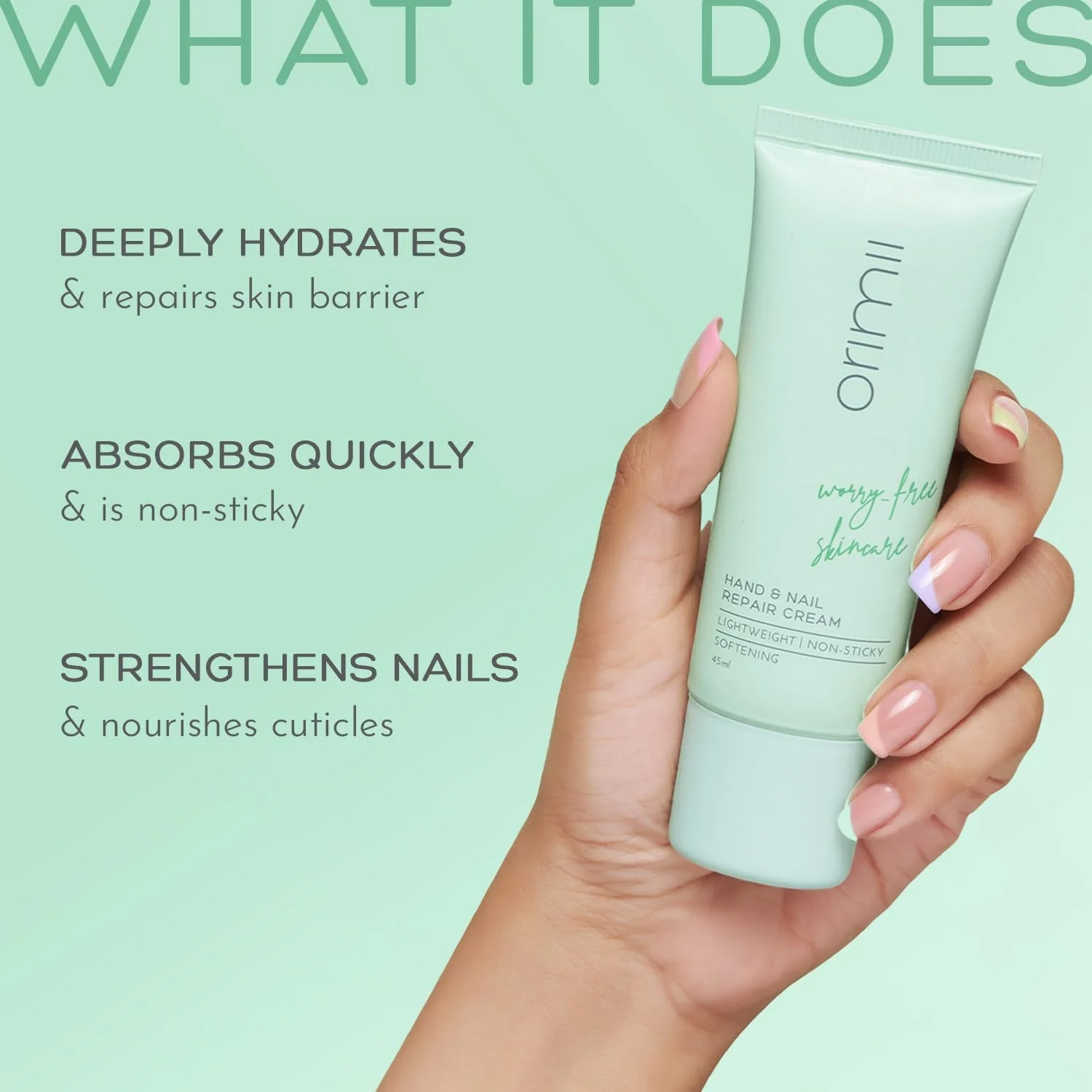 کرم دست و ناخن زنانه اوریمی با شی باتر و آلپاین بری | تقویت کننده ناخن، ترمیم کننده کوتیکول و نرم و مرطوب کننده دست | مرطوب کننده دست برای پوست خشک | 100% ایمن و طبیعی (45 میلی لیتر)