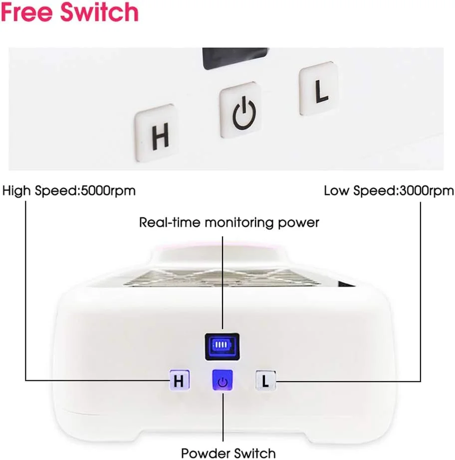 دستگاه جمع کننده گرد و غبار ناخن TISTIK 30W، مکنده قوی، جاروبرقی ناخن، دستگاه مانیکور، فن سالن، تجهیزات هنری با بالشتک دستی و فیلتر اضافی، مشکی دستگاه جمع کننده گرد و غبار ناخن TISTIK 30W، مکنده قوی، جاروبرقی ناخن، دستگاه مانیکور، فن سالن، تجهیزات هنری با بالشتک دستی و فیلتر اضافی، مشکی