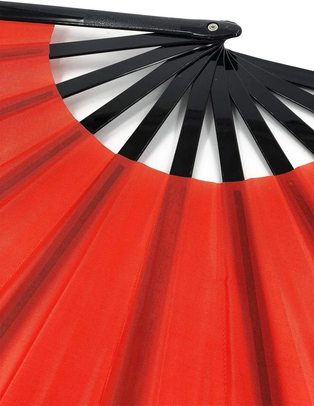 بادبزن تاشو بزرگ STHUAHE، بادبزن دستی برای رقص و فستیوال، بادبزن دستی چینی ژاپنی برای فستیوال موسیقی، EDM، اجرا، هدیه، مهمانی، دکوراسیون - قرمز