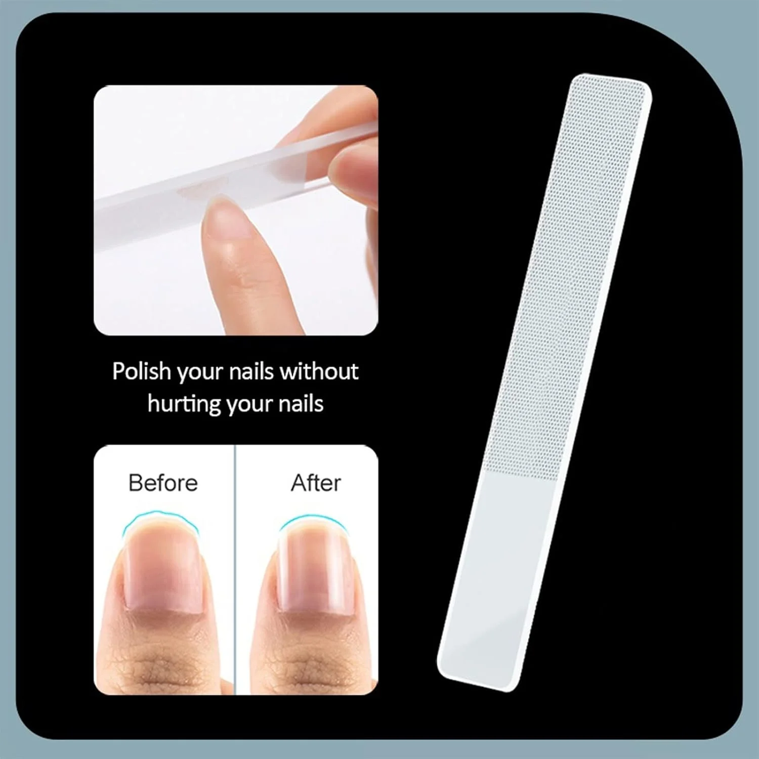 ناخن گیر انگشت پا WAYOM، ست قیچی ناخن، ابزار مانیکور حرفه ای فولاد ضد زنگ، سوهان شیشه ای نانو، کاتر ناخن، مراقبت از دست و پا