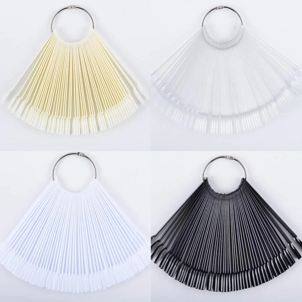 200 عدد چوب ناخن مصنوعی QIMYAR با تخته نمایش - مدل بادبزنی، گزینه های رنگی شفاف، مشکی، طبیعی، شیری - شامل ناخن های مربعی 200 عدد چوب ناخن مصنوعی QIMYAR با تخته نمایش - مدل بادبزنی، گزینه های رنگی شفاف، مشکی، طبیعی، شیری - شامل ناخن های مربعی