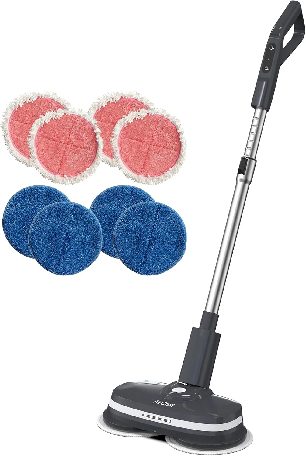 دستگاه تمیز کننده و پولیشر سطوح سخت AirCraft Home PowerGlide به همراه 4 پد تمیز کننده اضافی. اسکرابر و بافر برای چوب سخت، لمینت، کاشی، کفپوش های سنگی طبیعی دستگاه تمیز کننده و پولیشر سطوح سخت AirCraft Home PowerGlide به همراه 4 پد تمیز کننده اضافی. اسکرابر و بافر برای چوب سخت، لمینت، کاشی، کفپوش های سنگی طبیعی