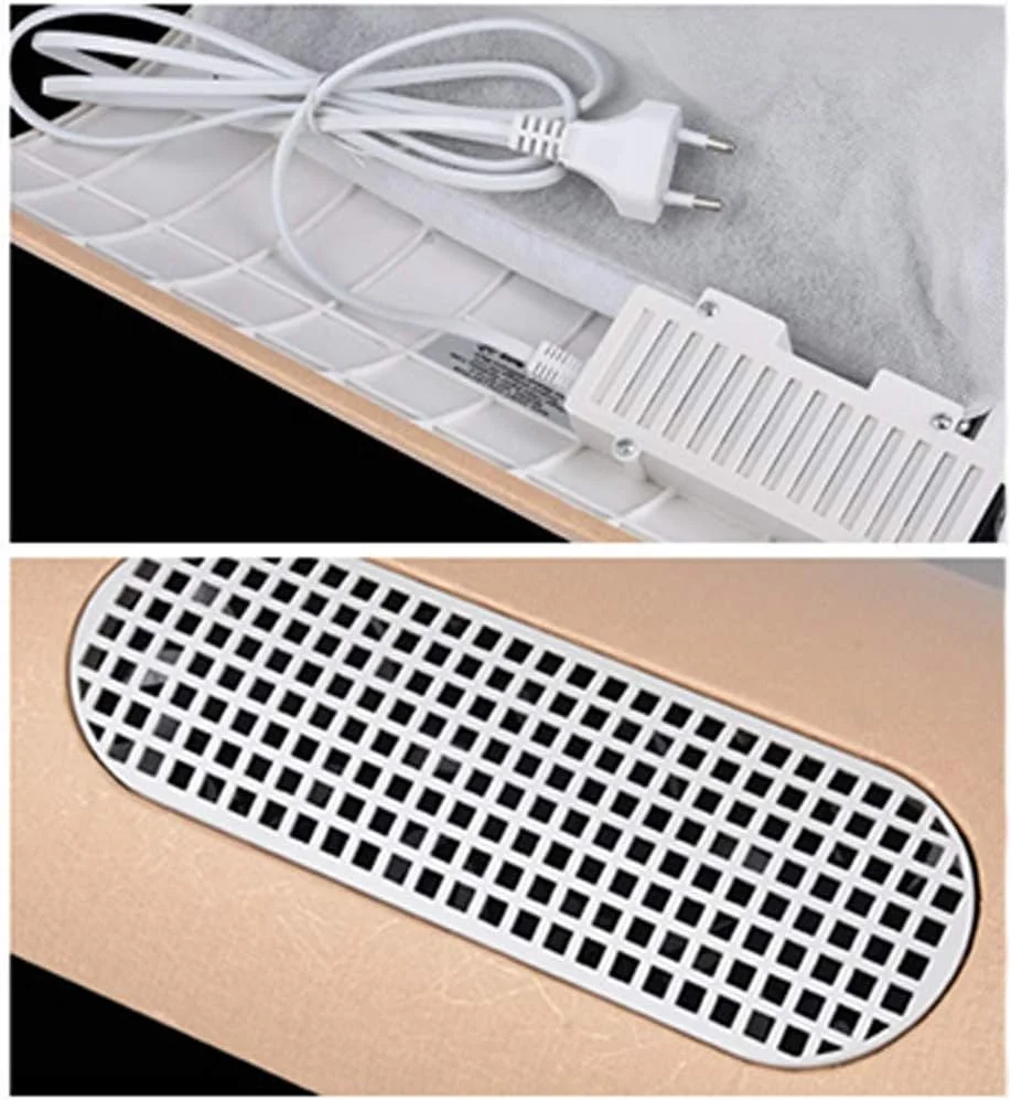 دستگاه جمع کننده گرد و غبار ناخن حرفه ای سالن ناخن، ابزار گرد و غبار با سرعت قابل تنظیم، 3 فن، جاروبرقی رومیزی، بالش دستی دو منظوره با کیسه گرد و غبار