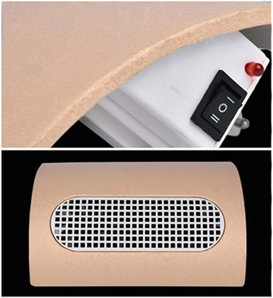 دستگاه جمع کننده گرد و غبار ناخن حرفه ای سالن ناخن، ابزار گرد و غبار با سرعت قابل تنظیم، 3 فن، جاروبرقی رومیزی، بالش دستی دو منظوره با کیسه گرد و غبار