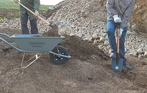 فرغون اکسترافورت ترامونتینا با سطل فلزی خاکستری سنگین 65 لیتری، دسته فلزی و لاستیک توپر فرغون اکسترافورت ترامونتینا با سطل فلزی خاکستری سنگین 65 لیتری، دسته فلزی و لاستیک توپر