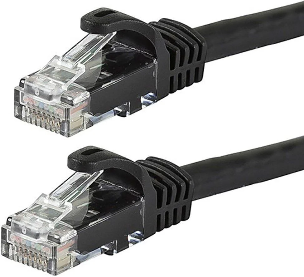 کابل شبکه اترنت Cat6 مونوپرایس Flexboot - سیم اینترنت شبکه - RJ45، رشته ای، 550 مگاهرتز، UTP، سیم مسی خالص، 24AWG، 7.6 متر، مشکی