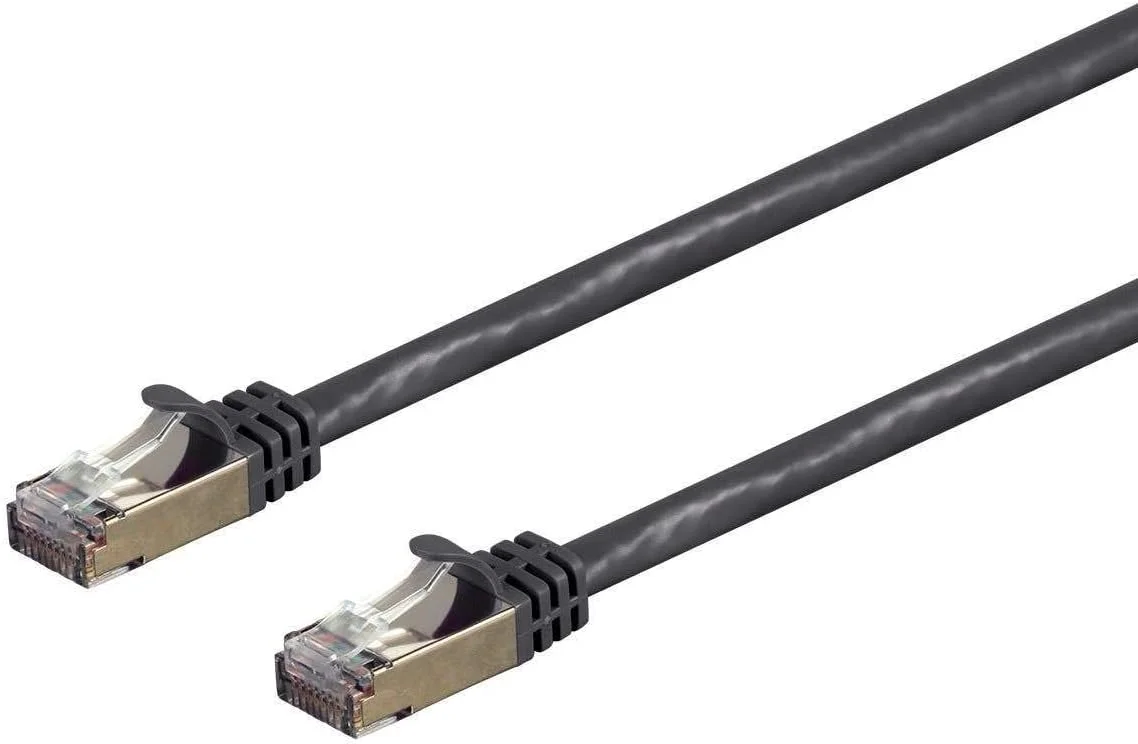 کابل شبکه پچ Cat7 موناپریس - 7 فوت - مشکی | 26AWG، شیلددار، (S/FTP) - سری Entegrade
