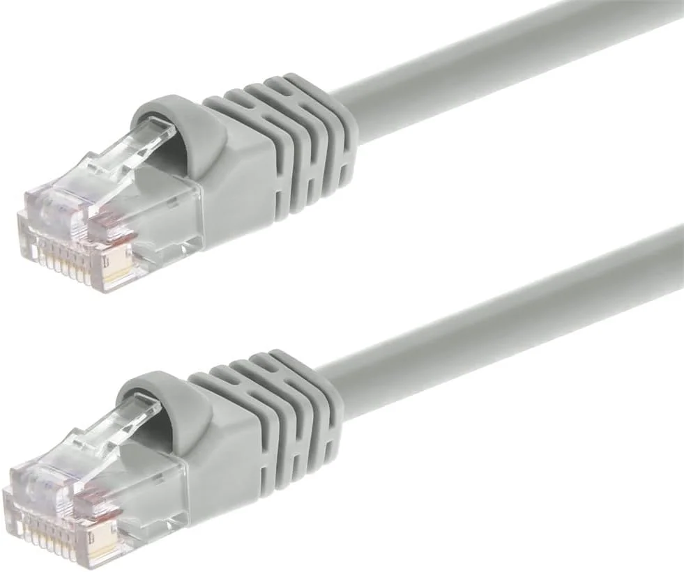 کابل شبکه کراس Cat6 مونوپرایس 3FT 24AWG 500MHz با روکش مسی - خاکستری