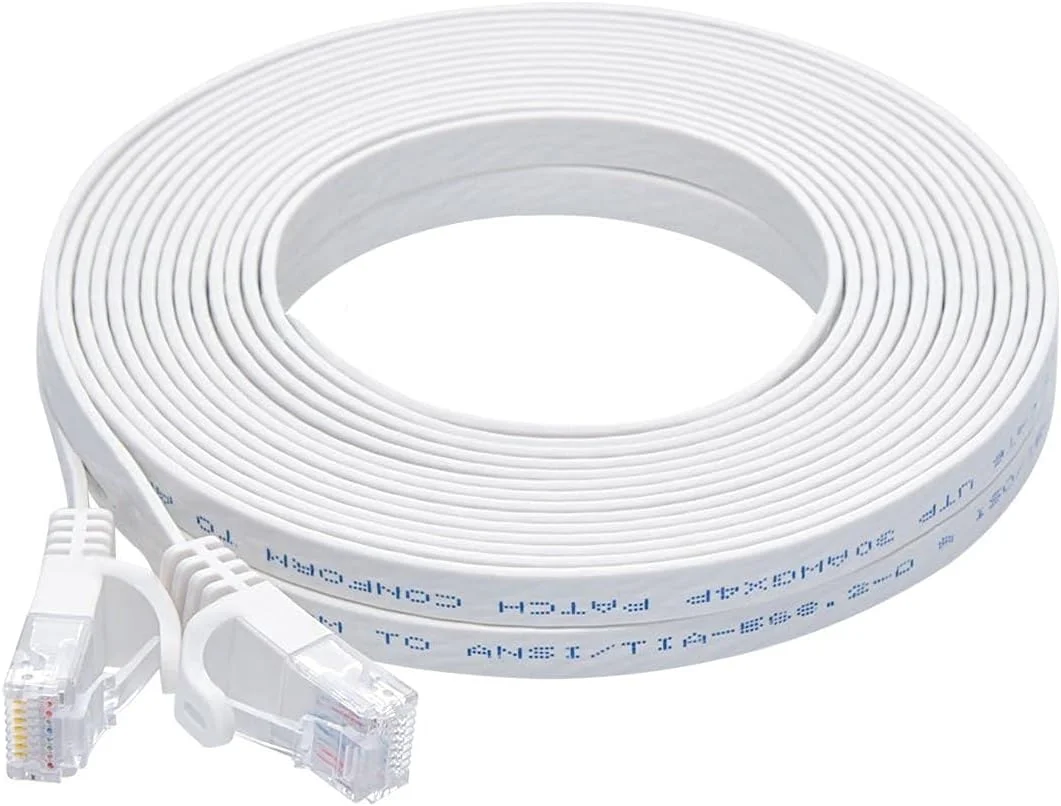 کابل شبکه اترنت Cat6 مونوپرایس - 7.6 متر - سفید | RJ45 بدون گیر، تخت، 550 مگاهرتز، UTP، سیم مسی خالص، 30AWG، برای مودم اینترنت شبکه روتر Xbox PS3 - سری Flexboot کابل شبکه اترنت Cat6 مونوپرایس - 7.6 متر - سفید | RJ45 بدون گیر، تخت، 550 مگاهرتز، UTP، سیم مسی خالص، 30AWG، برای مودم اینترنت شبکه روتر Xbox PS3 - سری Flexboot