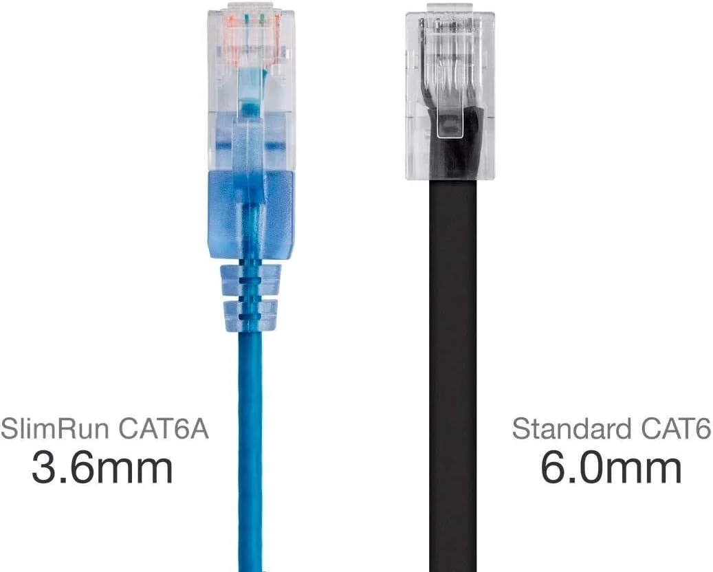 کابل شبکه اترنت Cat6A اسلیم ران Monoprice - سیم اینترنت شبکه - RJ45، رشته ای، UTP، سیم مسی خالص، 30AWG، 2.1 متر، 10 رنگ، بسته 10 عددی کابل شبکه اترنت Cat6A اسلیم ران Monoprice - سیم اینترنت شبکه - RJ45، رشته ای، UTP، سیم مسی خالص، 30AWG، 2.1 متر، 10 رنگ، بسته 10 عددی