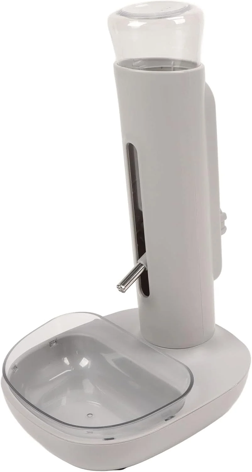 آب‌خوری ایستاده حیوانات خانگی Zerodis با ظرفیت 680 میلی‌لیتر، آب‌خوری اتوماتیک جداشدنی حیوانات خانگی، کاسه ایستاده سگ و گربه، آب‌خوری اتوماتیک با قابلیت تنظیم ارتفاع برای سگ‌ها و گربه‌های کوچک