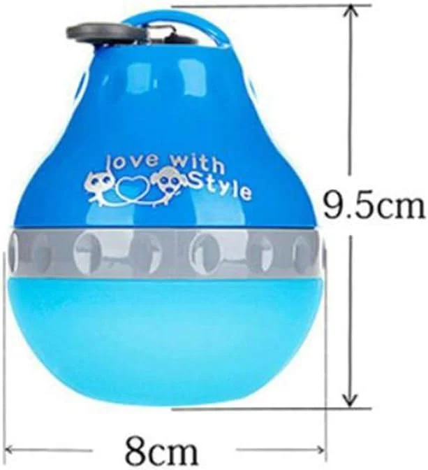 بطری آب سگ خانگی WYJW برای سگ های کوچک، چشمه نوشیدنی مسافرتی، سیلیکونی قابل حمل، لوازم حیوانات خانگی در فضای باز (رنگ: آبی، اندازه: 200 میلی لیتر)