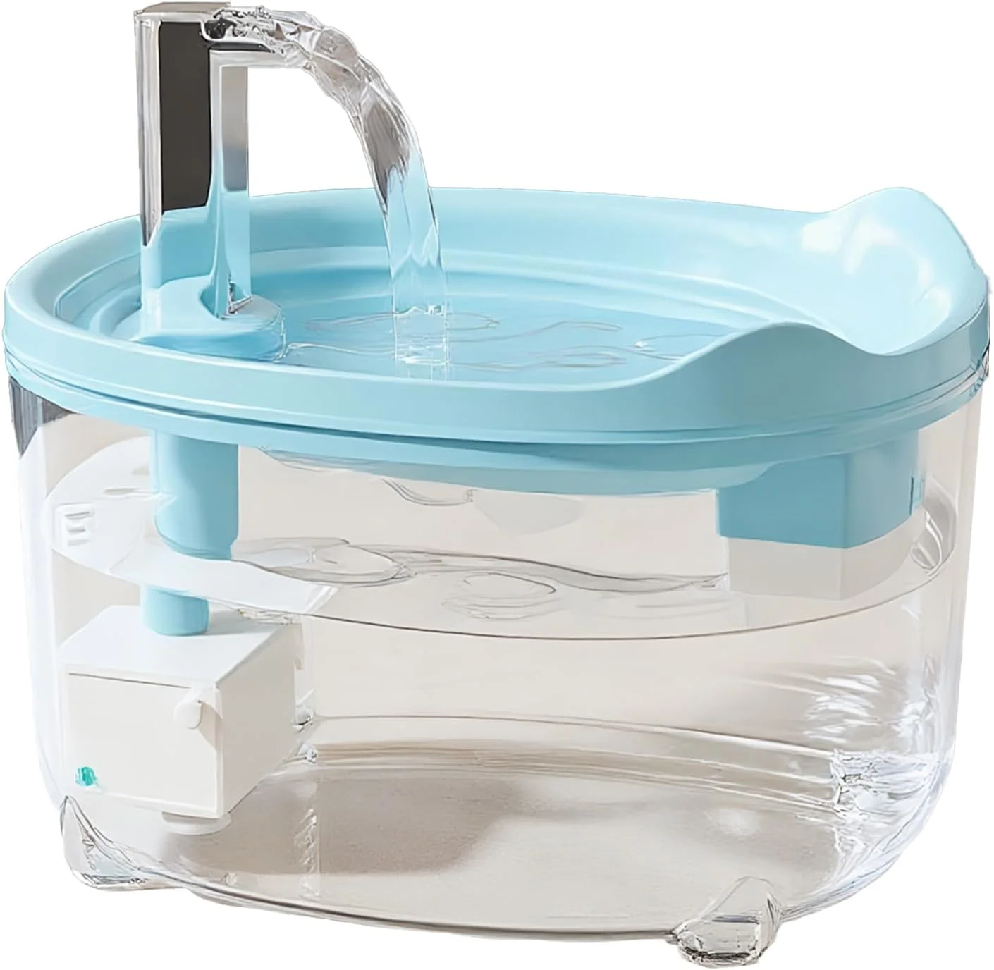 آبخوری فواره ای اتوماتیک برای گربه های خانگی، ظرف آب 1.5 لیتری مناسب حیوانات کوچک، توله سگ، بچه گربه، قابل استفاده در آپارتمان و خانه آبخوری فواره ای اتوماتیک برای گربه های خانگی، ظرف آب 1.5 لیتری مناسب حیوانات کوچک، توله سگ، بچه گربه، قابل استفاده در آپارتمان و خانه
