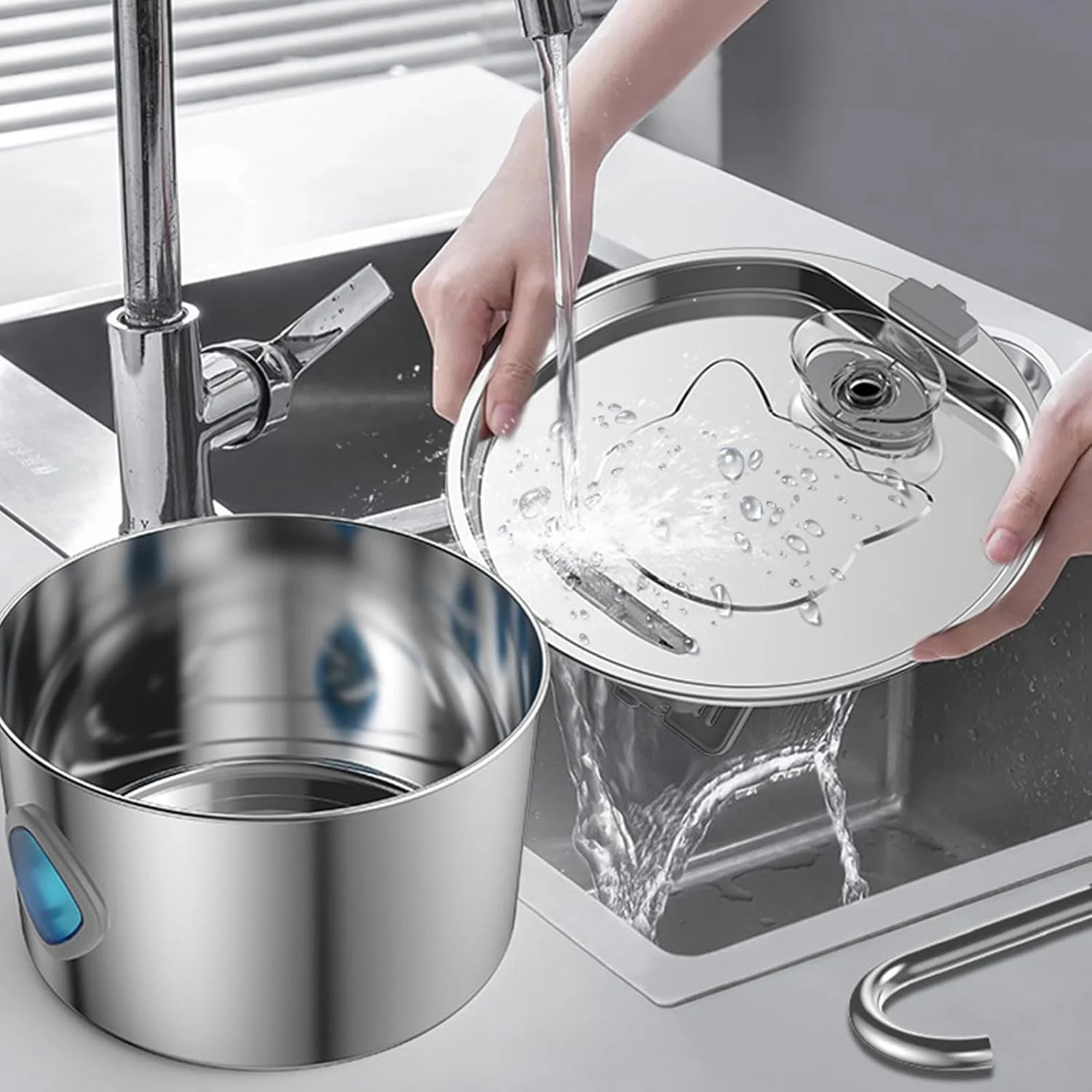 آبنمای اتوماتیک برای گربه های خانگی | آب پخش کن 3.2 لیتری گربه و سگ - پخش کننده اتوماتیک غذا، لوازم حیوانات خانگی برای سگ و گربه های کوچک، متوسط و بزرگ آبنمای اتوماتیک برای گربه های خانگی | آب پخش کن 3.2 لیتری گربه و سگ - پخش کننده اتوماتیک غذا، لوازم حیوانات خانگی برای سگ و گربه های کوچک، متوسط و بزرگ