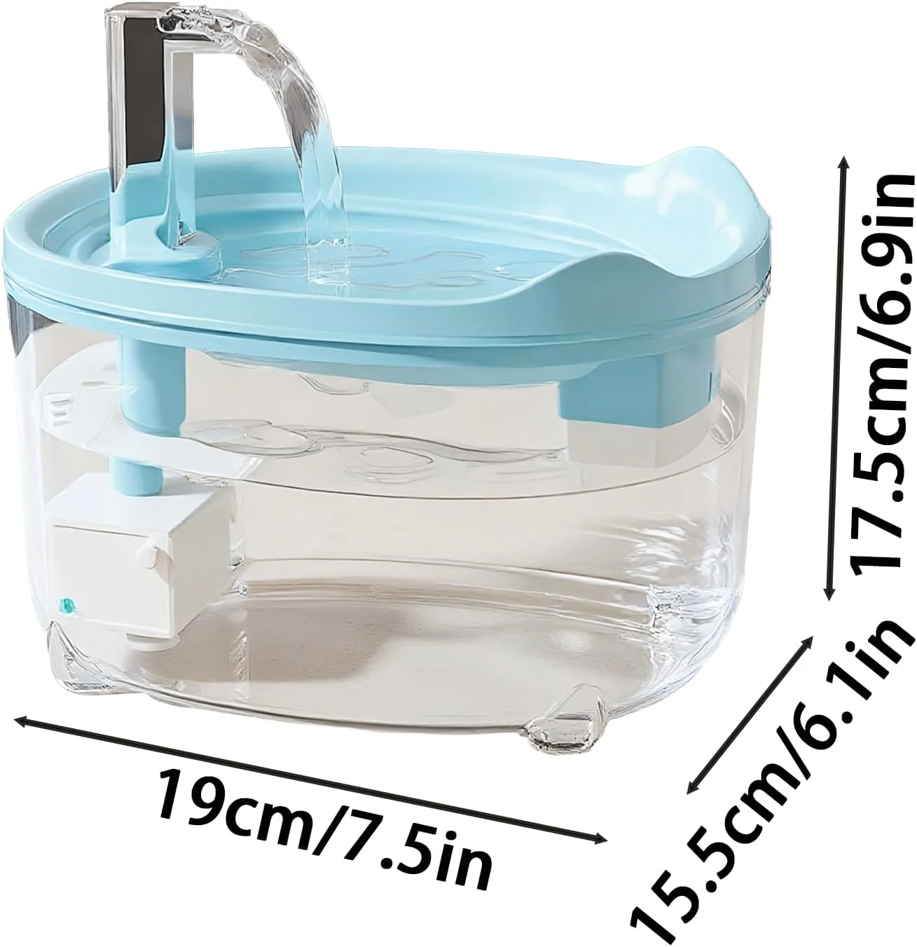 آبخوری فواره ای اتوماتیک برای گربه های خانگی، ظرف آب 1.5 لیتری مناسب حیوانات کوچک، توله سگ، بچه گربه، قابل استفاده در آپارتمان و خانه آبخوری فواره ای اتوماتیک برای گربه های خانگی، ظرف آب 1.5 لیتری مناسب حیوانات کوچک، توله سگ، بچه گربه، قابل استفاده در آپارتمان و خانه