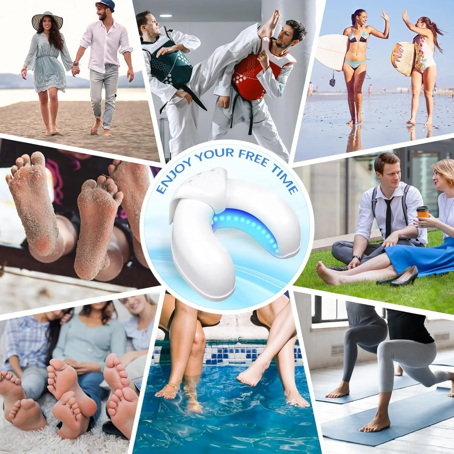 دستگاه لامپ قارچ ناخن Azonee برای چندین ناخن پا، دستگاه لیزر ضد قارچ، درمان قابل تنظیم قارچ ناخن، دستگاه درمان سریع قارچ ناخن، ایمن و موثر برای استفاده در منزل، سفید دستگاه لامپ قارچ ناخن Azonee برای چندین ناخن پا، دستگاه لیزر ضد قارچ، درمان قابل تنظیم قارچ ناخن، دستگاه درمان سریع قارچ ناخن، ایمن و موثر برای استفاده در منزل، سفید