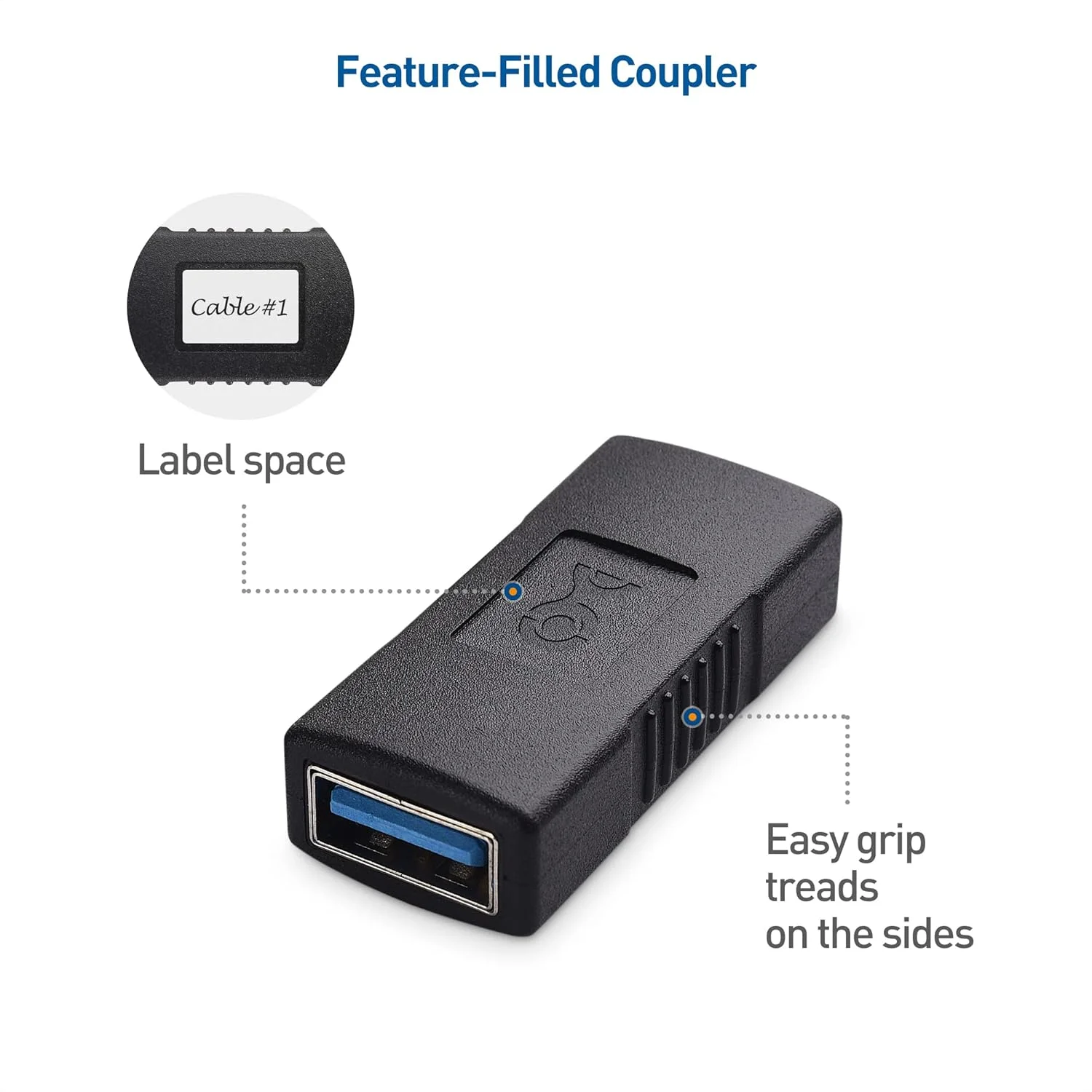 کوپلر مادگی USB 3.0 سوپراسپید با روکش طلا Cable Matters (بسته 2 عددی) کوپلر مادگی USB 3.0 سوپراسپید با روکش طلا Cable Matters (بسته 2 عددی)