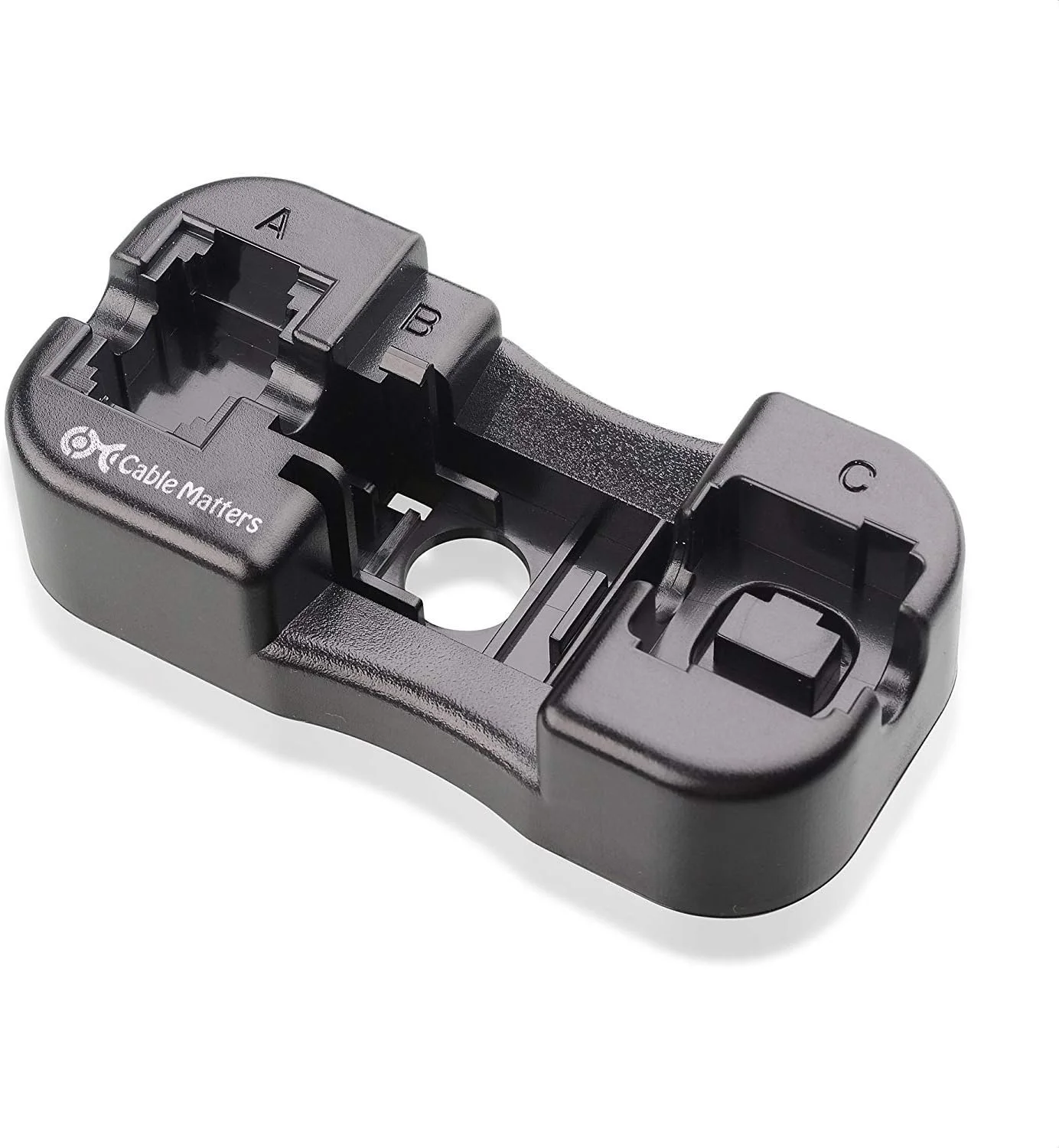 پایه ابزار پانچ کابل Cable Matters Keystone Jack - پایه پایدار برای خاتمه RJ45 و RJ11، سازگار با جک های 90 و 180 درجه، پانچ ایمن و مطمئن با ابزارهای 110، Krone یا 66