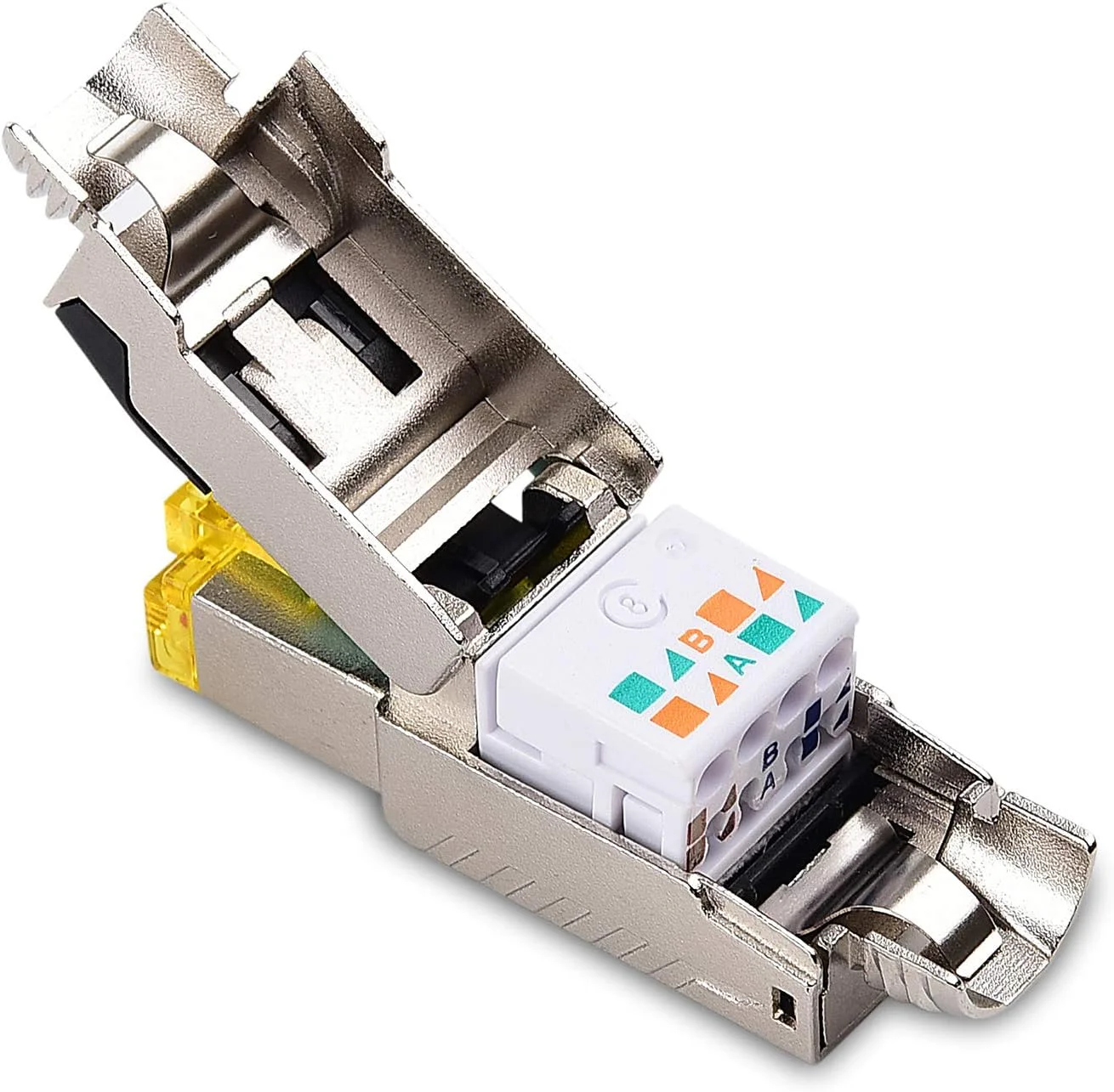 پک 6 عددی کانکتور RJ45 شیلددار Cat 6A بدون نیاز به ابزار Cable Matters