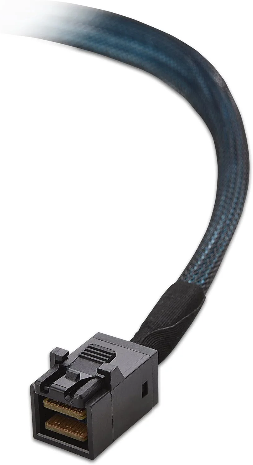 کابل تبدیل داخلی HD Mini SAS (SFF-8643) به 4 SATA با طول 1 متر