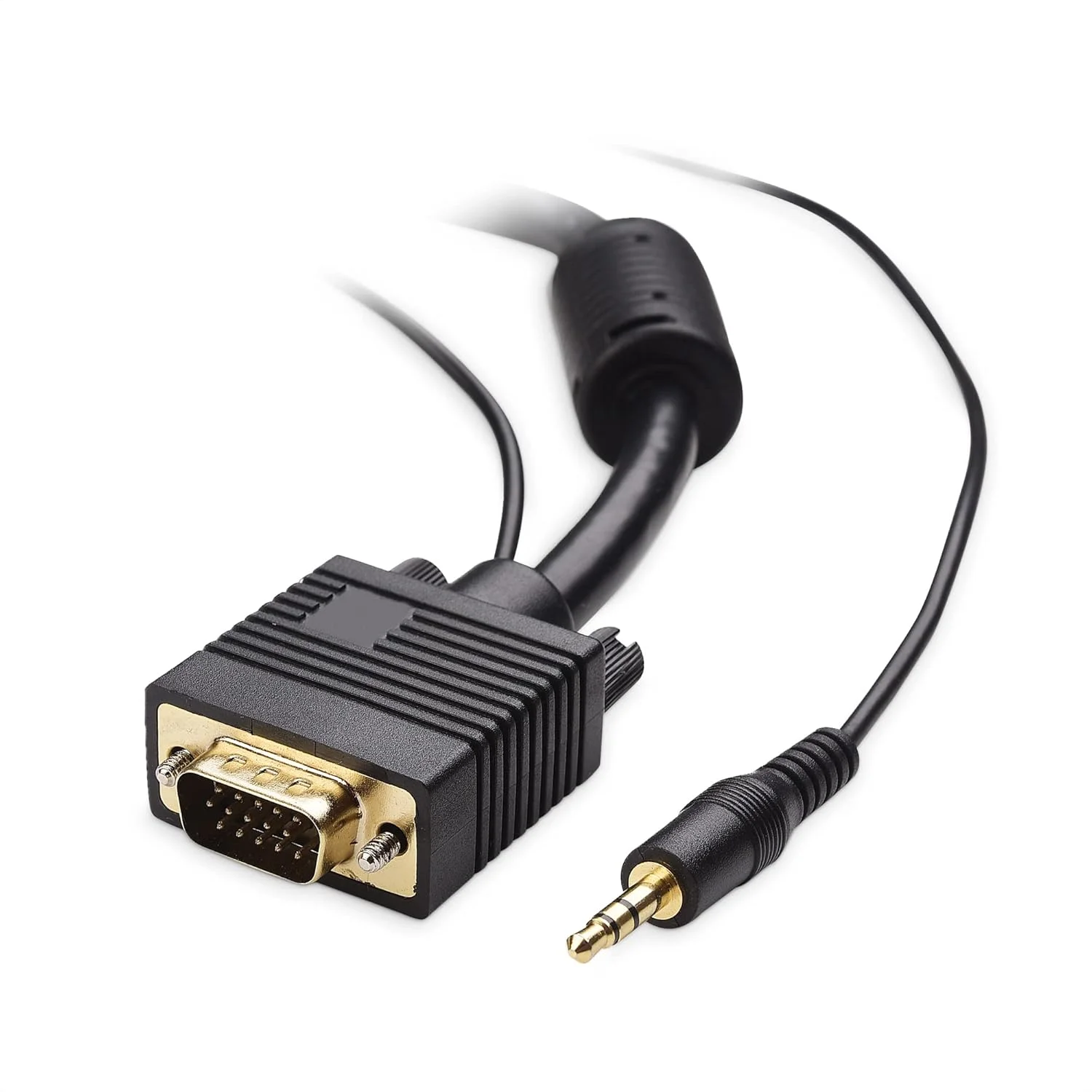 کابل VGA/SVGA کیبل مترز با صدا (کابل مانیتور VGA/SVGA با صدای استریو 3.5 میلی متری) 4.5 متر - موجود در طول های 1.8 متر - 10.6 متر