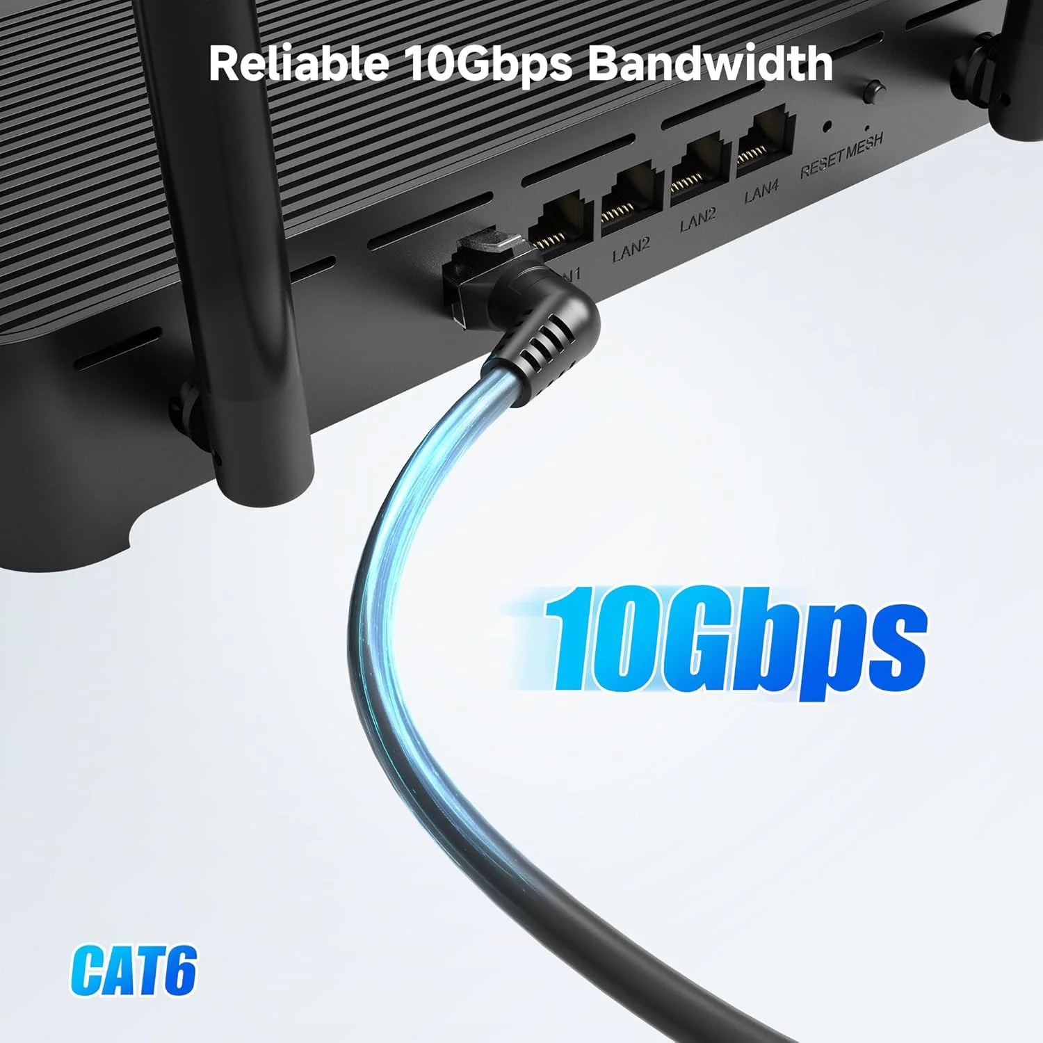کابل شبکه Cat 6 اترنت Cable Matters با سرعت 10 گیگابیت بر ثانیه و کانکتورهای چرخشی، طول 7.6 متر، با روکش PVC بسیار منعطف برای فضاهای تنگ (کابل اترنت 360 درجه، کابل اترنت Cat 6 با زاویه راست)، رنگ مشکی، طول 7.6 متر کابل شبکه Cat 6 اترنت Cable Matters با سرعت 10 گیگابیت بر ثانیه و کانکتورهای چرخشی، طول 7.6 متر، با روکش PVC بسیار منعطف برای فضاهای تنگ (کابل اترنت 360 درجه، کابل اترنت Cat 6 با زاویه راست)، رنگ مشکی، طول 7.6 متر