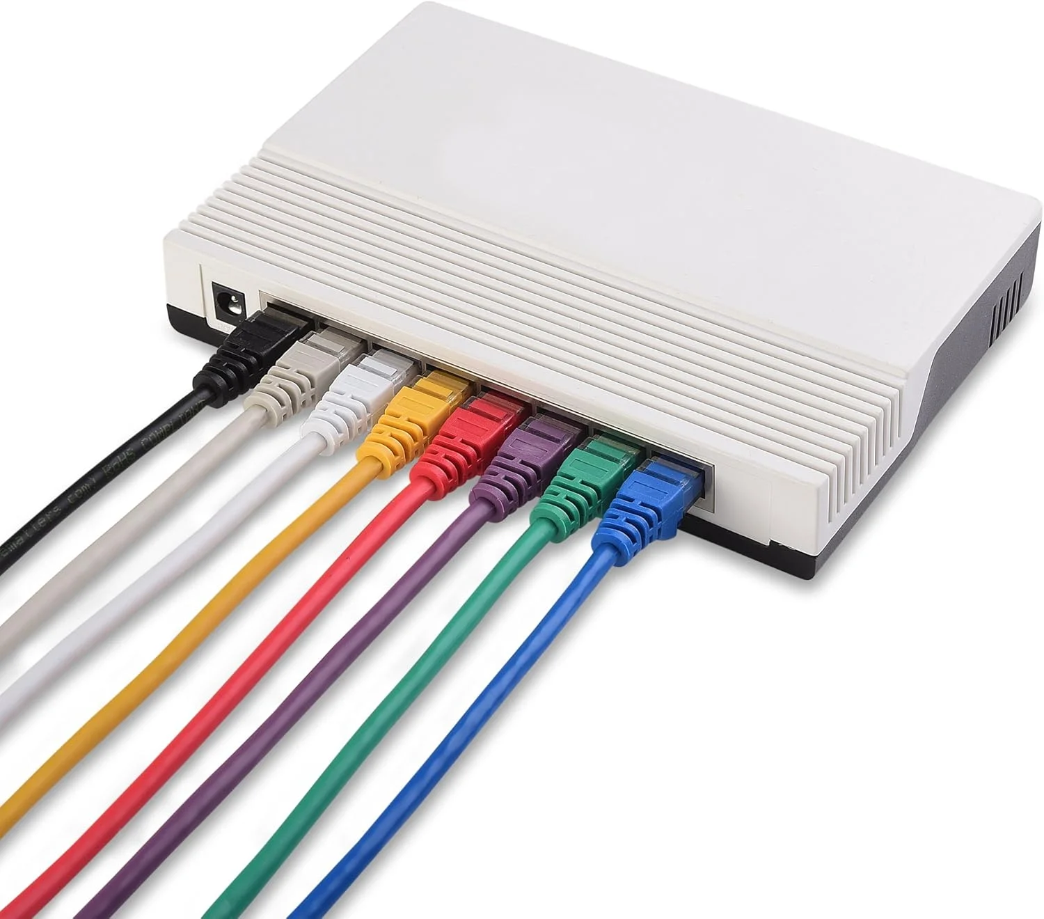 کابل شبکه Cat5e بدون گیر Cable Matters، 8 رنگ مختلف، طول 3 فوت کابل شبکه Cat5e بدون گیر Cable Matters، 8 رنگ مختلف، طول 3 فوت
