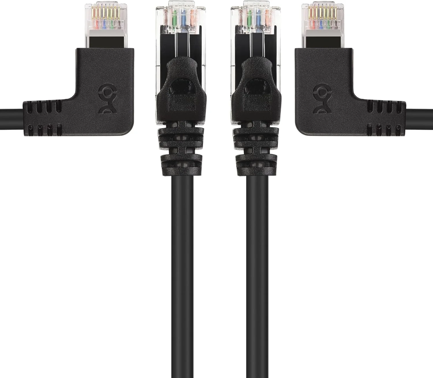 کابل شبکه Cat 6 زاویه دار Cable Matters (مجموعه ترکیبی) (مستقیم به زاویه چپ + زاویه راست) 3 متر