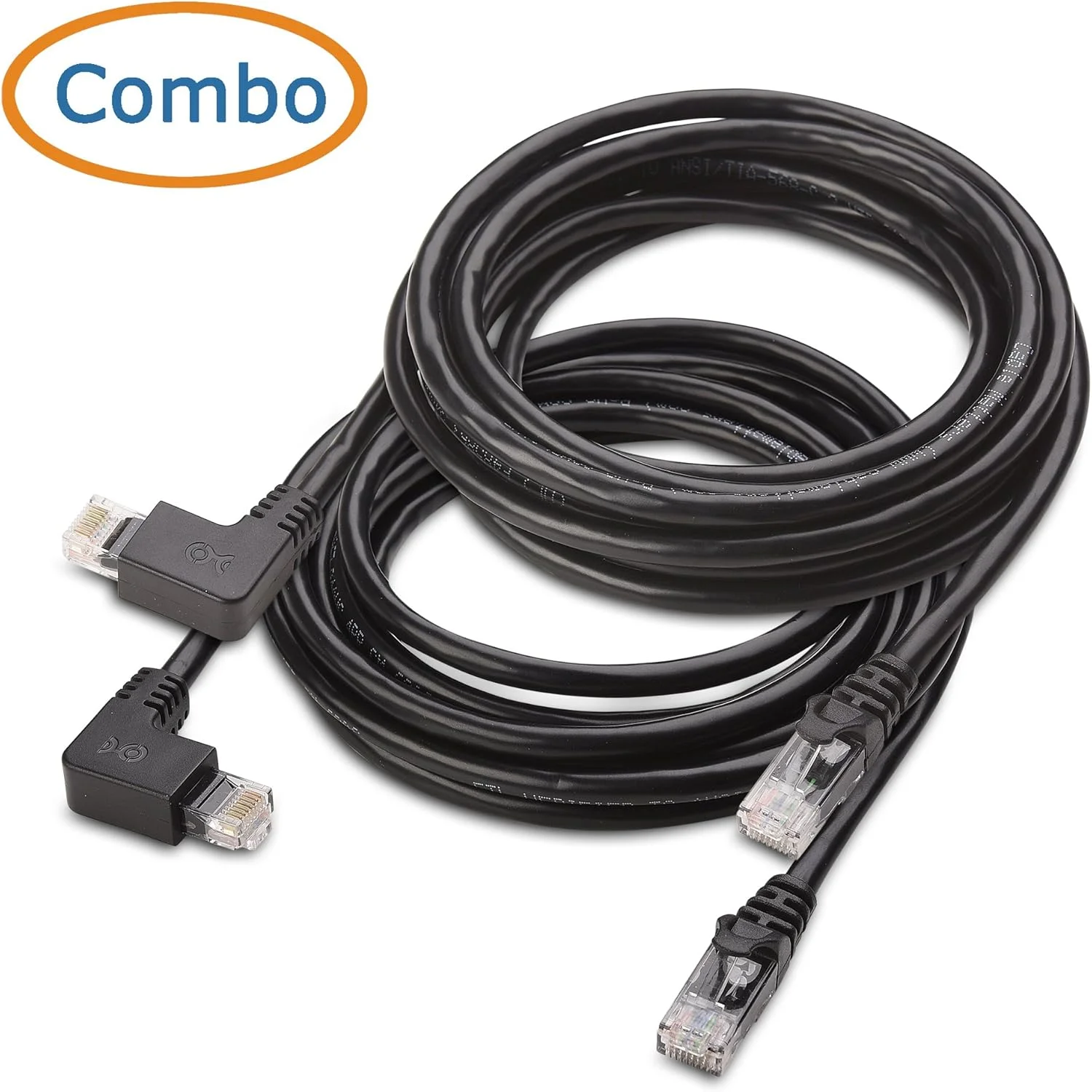 کابل شبکه Cat 6 زاویه دار Cable Matters (مجموعه ترکیبی) (مستقیم به زاویه چپ + زاویه راست) 3 متر کابل شبکه Cat 6 زاویه دار Cable Matters (مجموعه ترکیبی) (مستقیم به زاویه چپ + زاویه راست) 3 متر