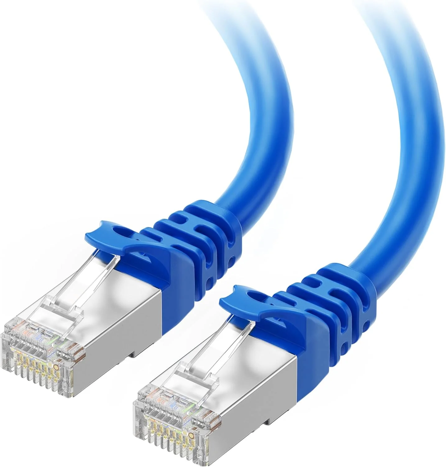 کابل شبکه کوتاه شیلددار Cat6A Cable Matters با سرعت 10 گیگابیت بر ثانیه، طول 30 سانتی متر (SSTP, SFTP)، رنگ آبی کابل شبکه کوتاه شیلددار Cat6A Cable Matters با سرعت 10 گیگابیت بر ثانیه، طول 30 سانتی متر (SSTP, SFTP)، رنگ آبی