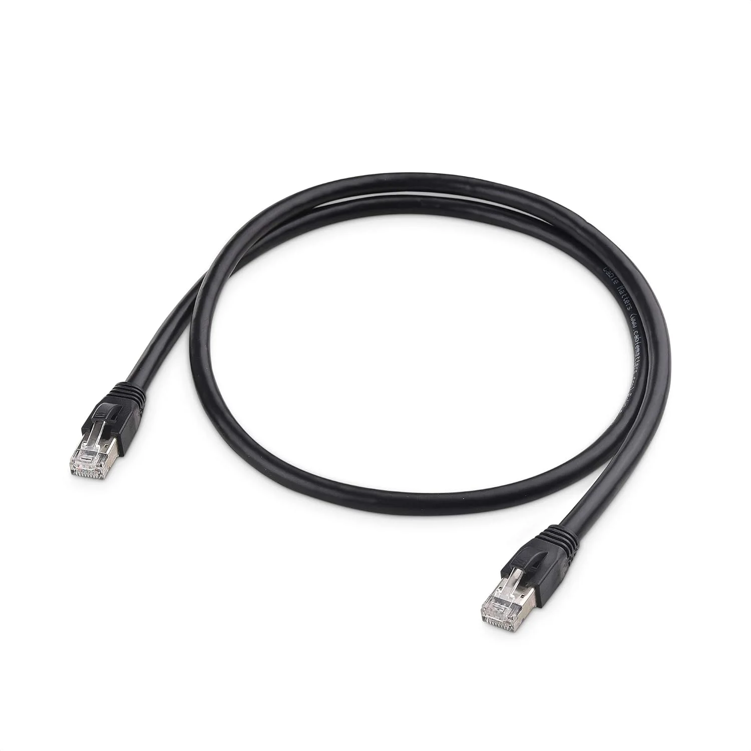 کابل شبکه کوتاه Cat8 اترنت Cable Matters با سرعت 40 گیگابیت بر ثانیه (کابل اترنت دسته 8، سیم Cat8 S/FTP) - طول 3 فوت کابل شبکه کوتاه Cat8 اترنت Cable Matters با سرعت 40 گیگابیت بر ثانیه (کابل اترنت دسته 8، سیم Cat8 S/FTP) - طول 3 فوت