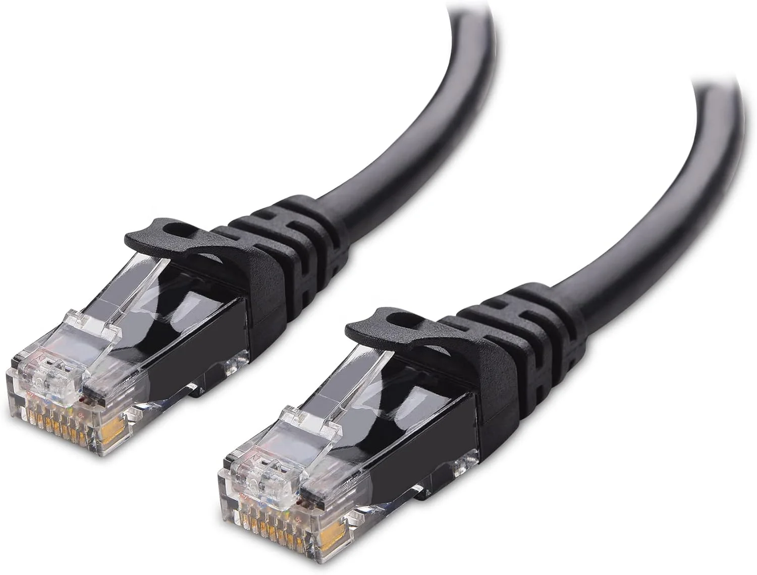 کابل شبکه Cat 6 کوتاه Cable Matters با سرعت 10 گیگابیت بر ثانیه، بدون گیر، طول 6 فوت، مشکی کابل شبکه Cat 6 کوتاه Cable Matters با سرعت 10 گیگابیت بر ثانیه، بدون گیر، طول 6 فوت، مشکی