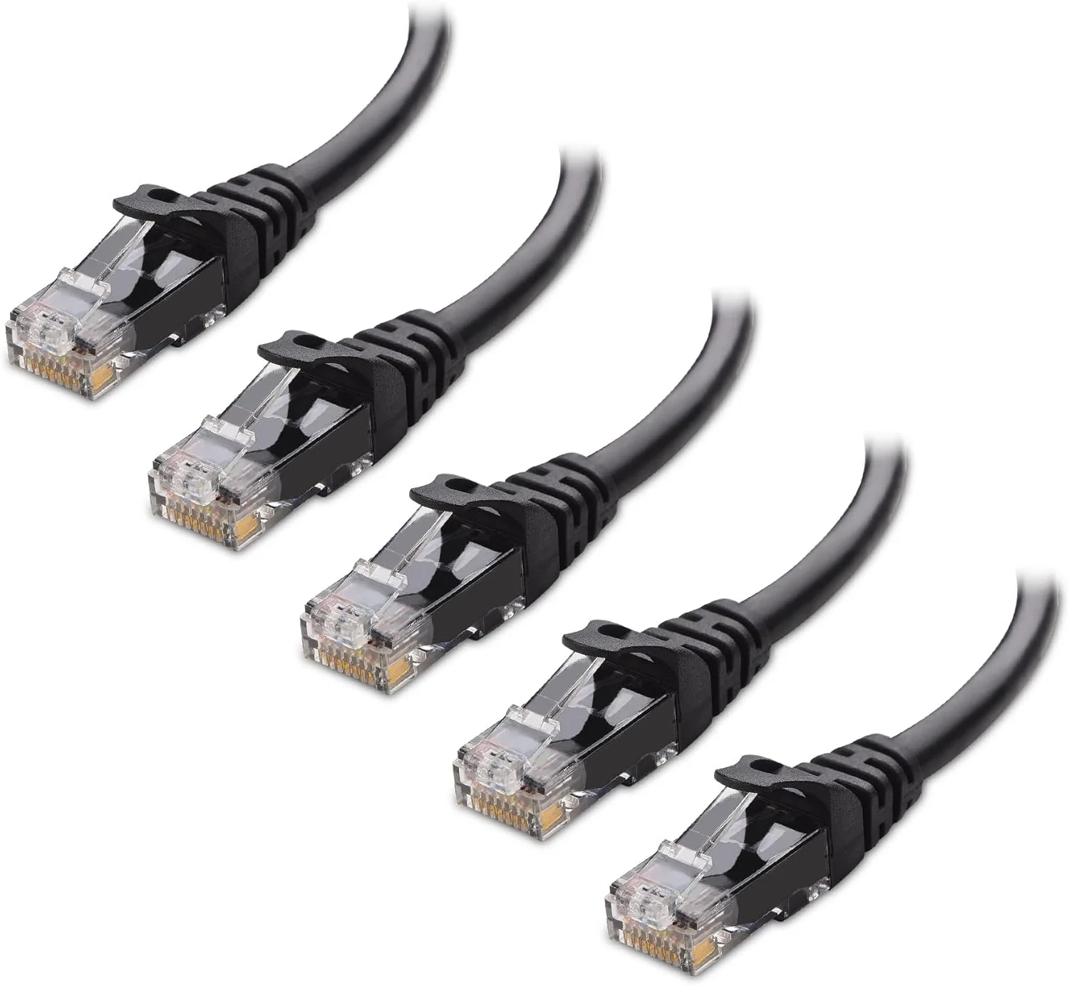 کابل شبکه Cat6 بدون گیر 3 فوتی Cable Matters، بسته 5 عددی (کابل Cat 6، کابل Cat6، کابل اینترنت، کابل شبکه) - مشکی کابل شبکه Cat6 بدون گیر 3 فوتی Cable Matters، بسته 5 عددی (کابل Cat 6، کابل Cat6، کابل اینترنت، کابل شبکه) - مشکی