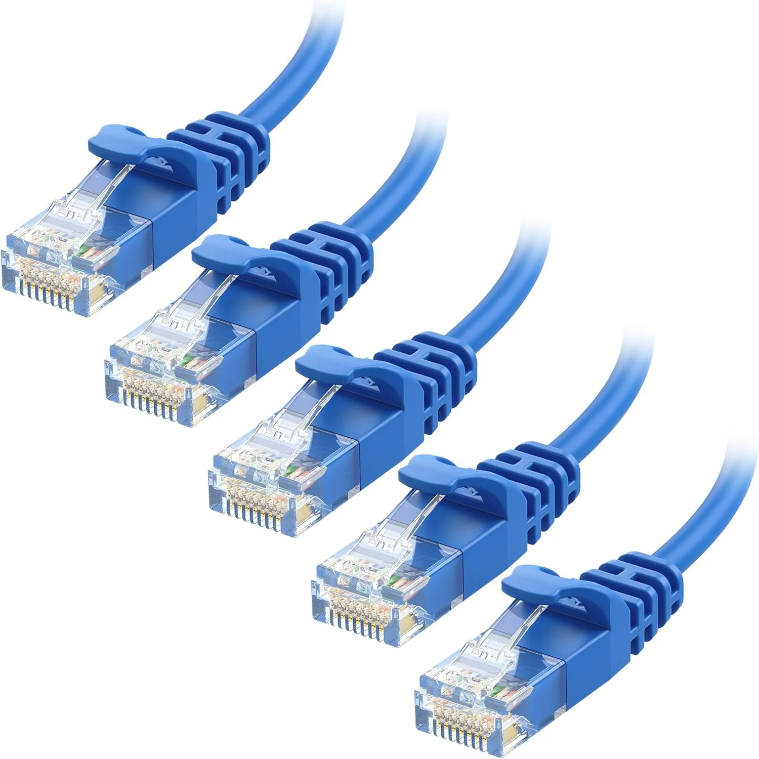 کابل شبکه Cat6 باریک Cable Matters با سرعت 10 گیگابیت بر ثانیه، بسته 5 عددی، بدون گیر، طول 1 فوت، کابل Cat6 باریک، سیم Cat6، سیم اترنت نازک، آبی کابل شبکه Cat6 باریک Cable Matters با سرعت 10 گیگابیت بر ثانیه، بسته 5 عددی، بدون گیر، طول 1 فوت، کابل Cat6 باریک، سیم Cat6، سیم اترنت نازک، آبی