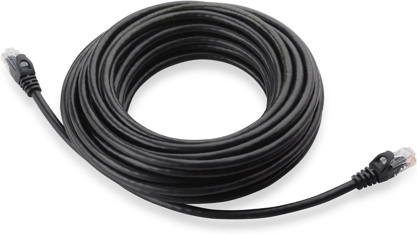 کابل شبکه Cat6 ده گیگابیتی Cable Matters بدون گیر 9 متری (کابل اترنت Cat 6، کابل WLAN Cat 6، کابل LAN Cat6) مشکی - کابل شبکه 9 متری