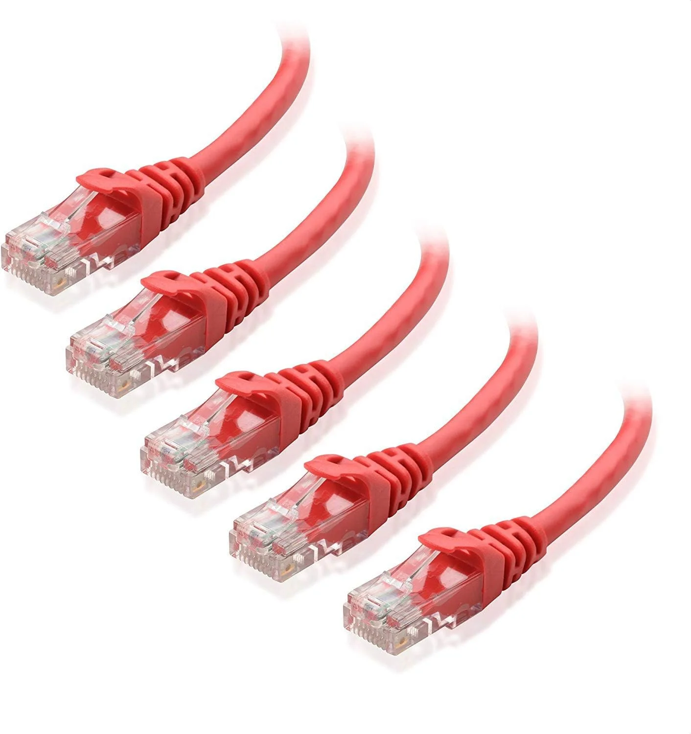 کابل شبکه Cat6 کوتاه بدون گیر Cable Matters با سرعت 10 گیگابیت بر ثانیه، بسته 5 عددی، طول 30 سانتی متر (کابل Cat 6، کابل Cat6، کابل اینترنت، کابل شبکه) - قرمز کابل شبکه Cat6 کوتاه بدون گیر Cable Matters با سرعت 10 گیگابیت بر ثانیه، بسته 5 عددی، طول 30 سانتی متر (کابل Cat 6، کابل Cat6، کابل اینترنت، کابل شبکه) - قرمز