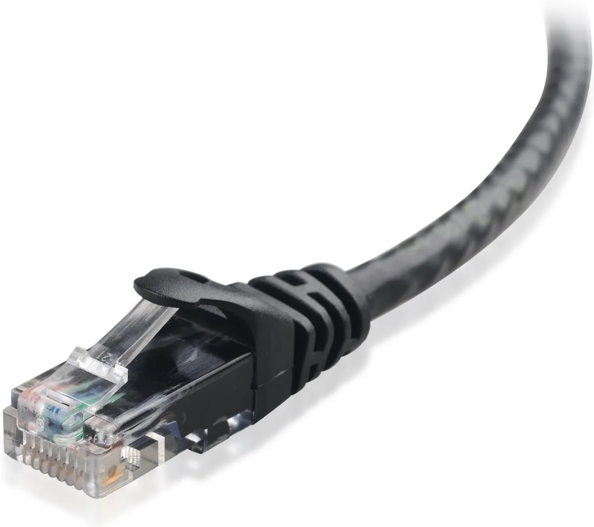 کابل شبکه Cat6 ده گیگابیتی Cable Matters بدون گیر 9 متری (کابل اترنت Cat 6، کابل WLAN Cat 6، کابل LAN Cat6) مشکی - کابل شبکه 9 متری