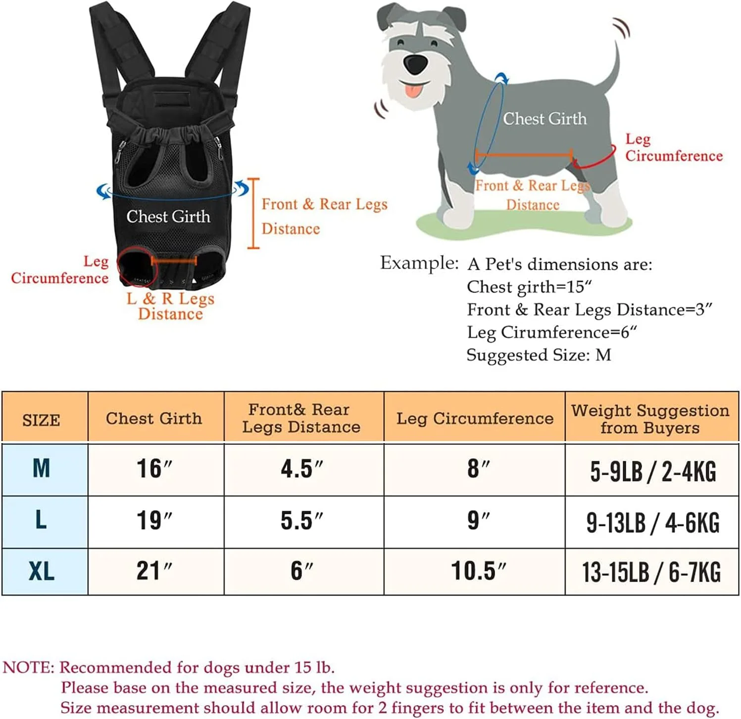 کوله پشتی حمل حیوانات خانگی MSSugar، کوله پشتی قابل تنظیم برای حمل سگ و گربه، کیف مسافرتی، کوله پشتی حمل کننده، مناسب برای پیاده روی، مسافرت، کوهنوردی، کمپینگ، خروج پا (L)