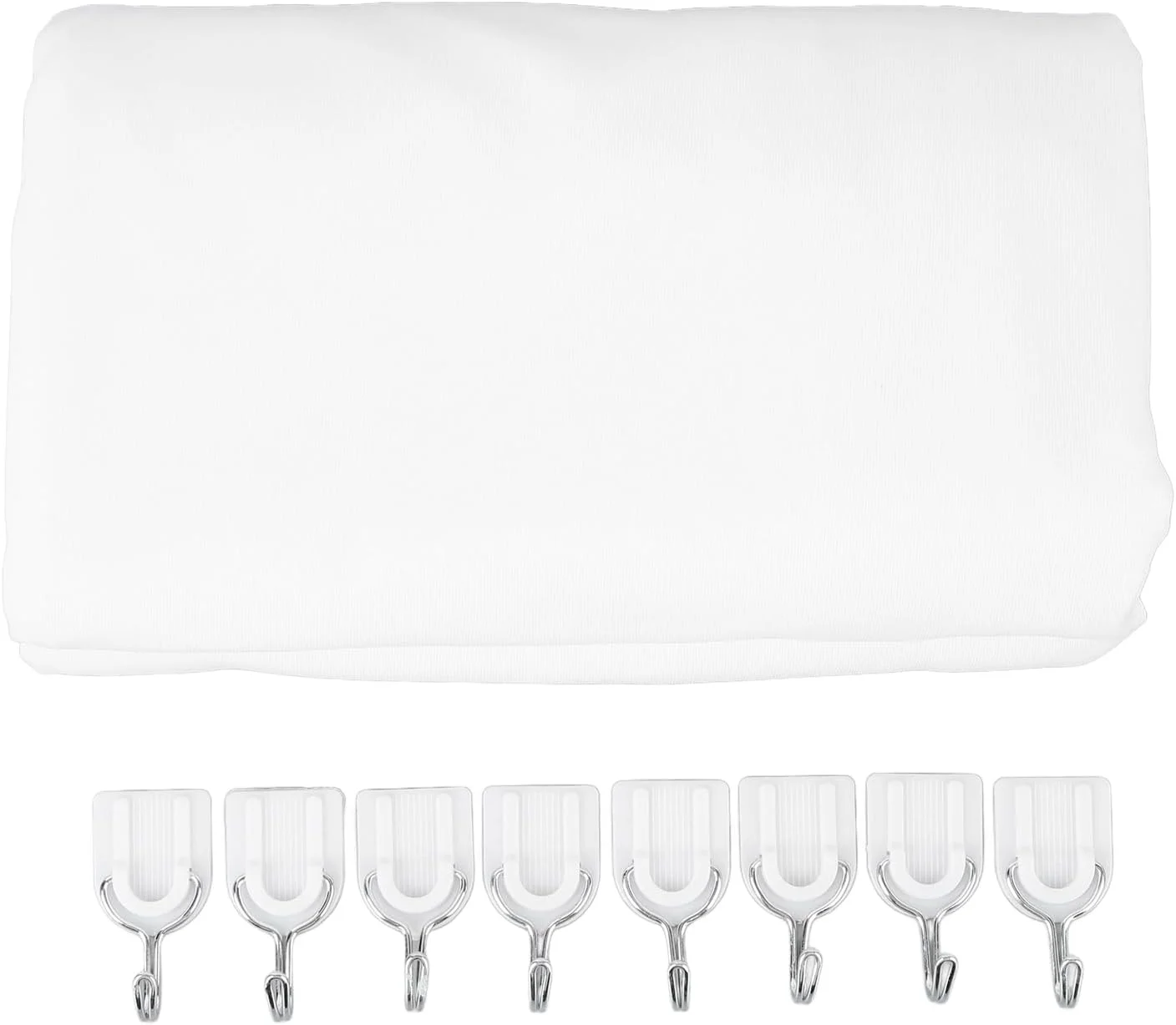 پرده نمایش پروژکتور Annadue، پرده نمایش فیلم قابل حمل تاشو HD با 8 قلاب، پارچه نمایش ضد چروک نصب شده روی دیوار برای تلویزیون تئاتر اداری خانگی (150 اینچ (129.9 X 73.6 اینچ))