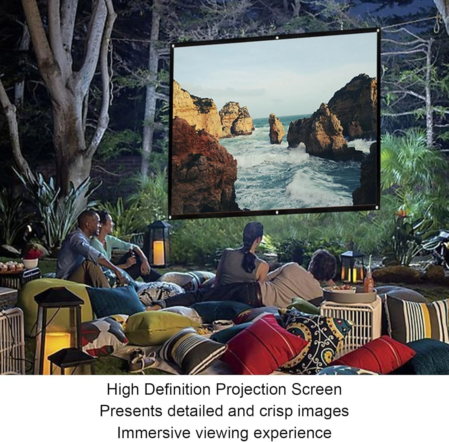 پرده نمایش پروژکتور Annadue، پرده نمایش فیلم قابل حمل تاشو HD با 8 قلاب، پارچه نمایش ضد چروک نصب شده روی دیوار برای تلویزیون تئاتر اداری خانگی (150 اینچ (129.9 X 73.6 اینچ)) پرده نمایش پروژکتور Annadue، پرده نمایش فیلم قابل حمل تاشو HD با 8 قلاب، پارچه نمایش ضد چروک نصب شده روی دیوار برای تلویزیون تئاتر اداری خانگی (150 اینچ (129.9 X 73.6 اینچ))