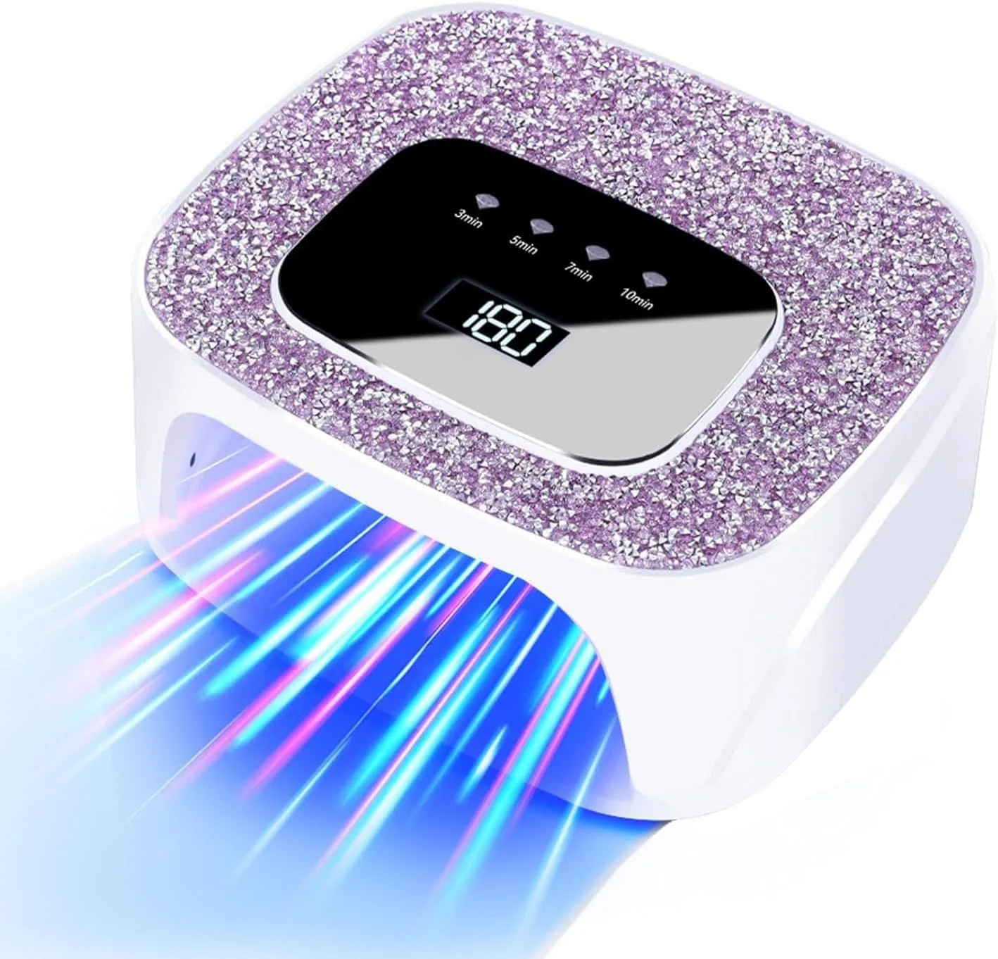دستگاه لیزر قارچ ناخن ارتقا یافته XSWCCJJ، زمان‌بندی کارآمد - کنترل هوشمند زمان 3/5/7/10 دقیقه، با نمایشگر زمان، دستگاه لیزر ناخن، برنده تست لیزر ناخن (سفید)