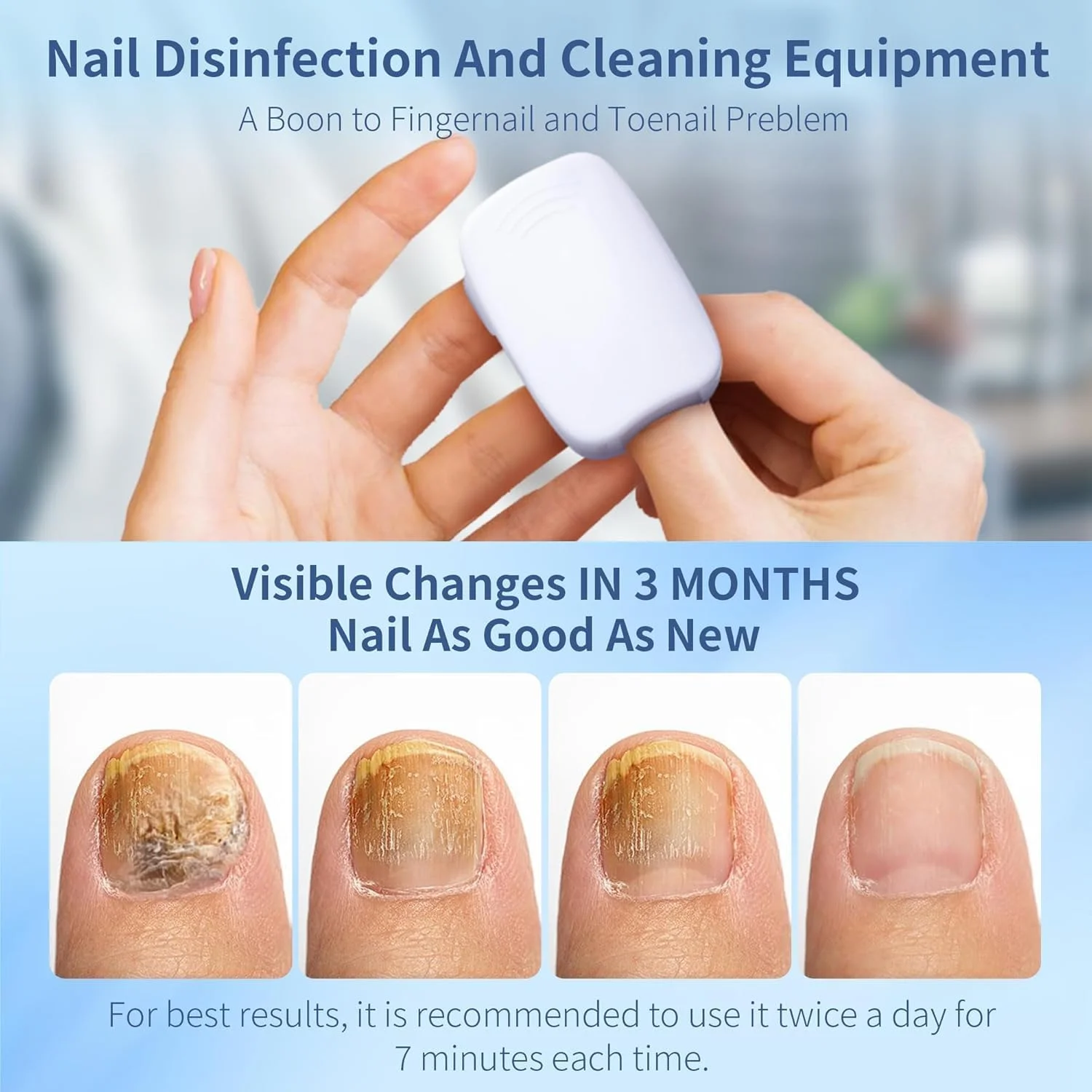 دستگاه درمان ناخن ویفوم - سفید - درمان تغییر شکل ناخن - دستگاه - مراقبت از ناخن - 12149521031