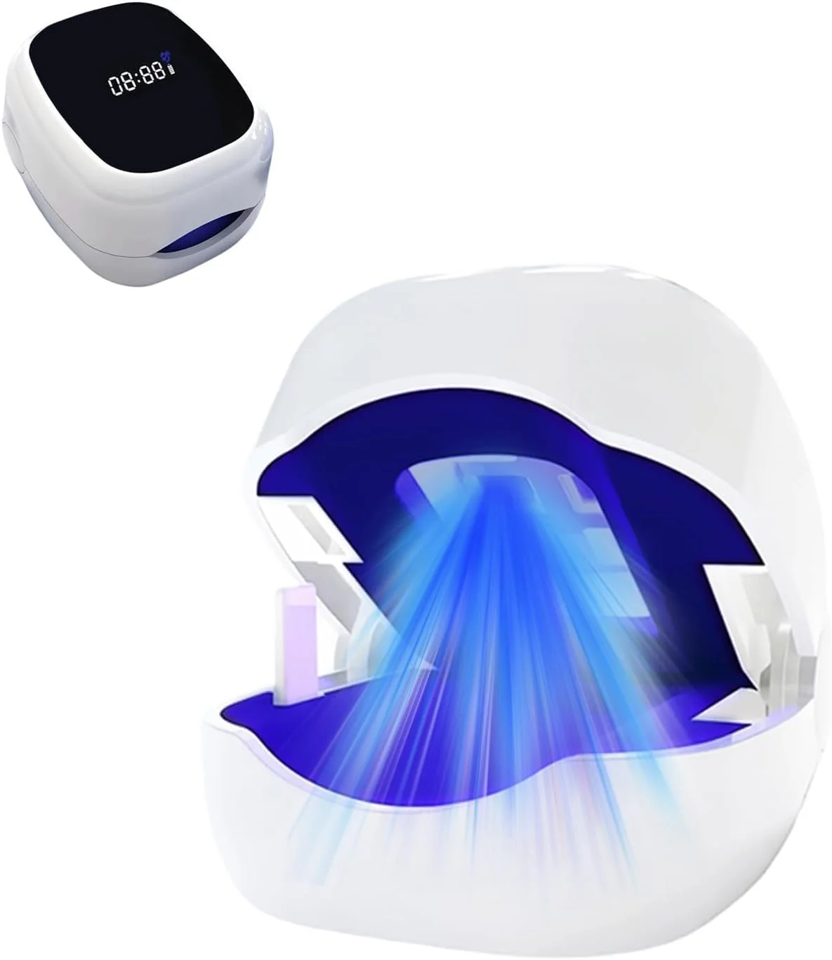 دستگاه لیزر قارچ ناخن، دستگاه درمان لیزری قارچ ناخن برای انگشتان دست و پا، بسیار موثر، 2 عدد نور مادون قرمز 910 نانومتری، 4 عدد نور آبی 470 نانومتری، حذف کامل ناخن