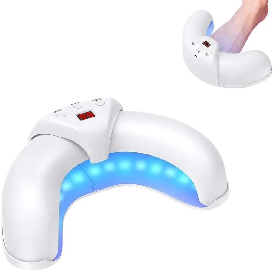 دستگاه درمان قارچ ناخن، دستگاه لیزر قارچ ناخن، درمان قابل تنظیم ناخن پا، بهبود قارچ، مناسب برای چندین ناخن دست و پا، ایمن و موثر برای استفاده در منزل