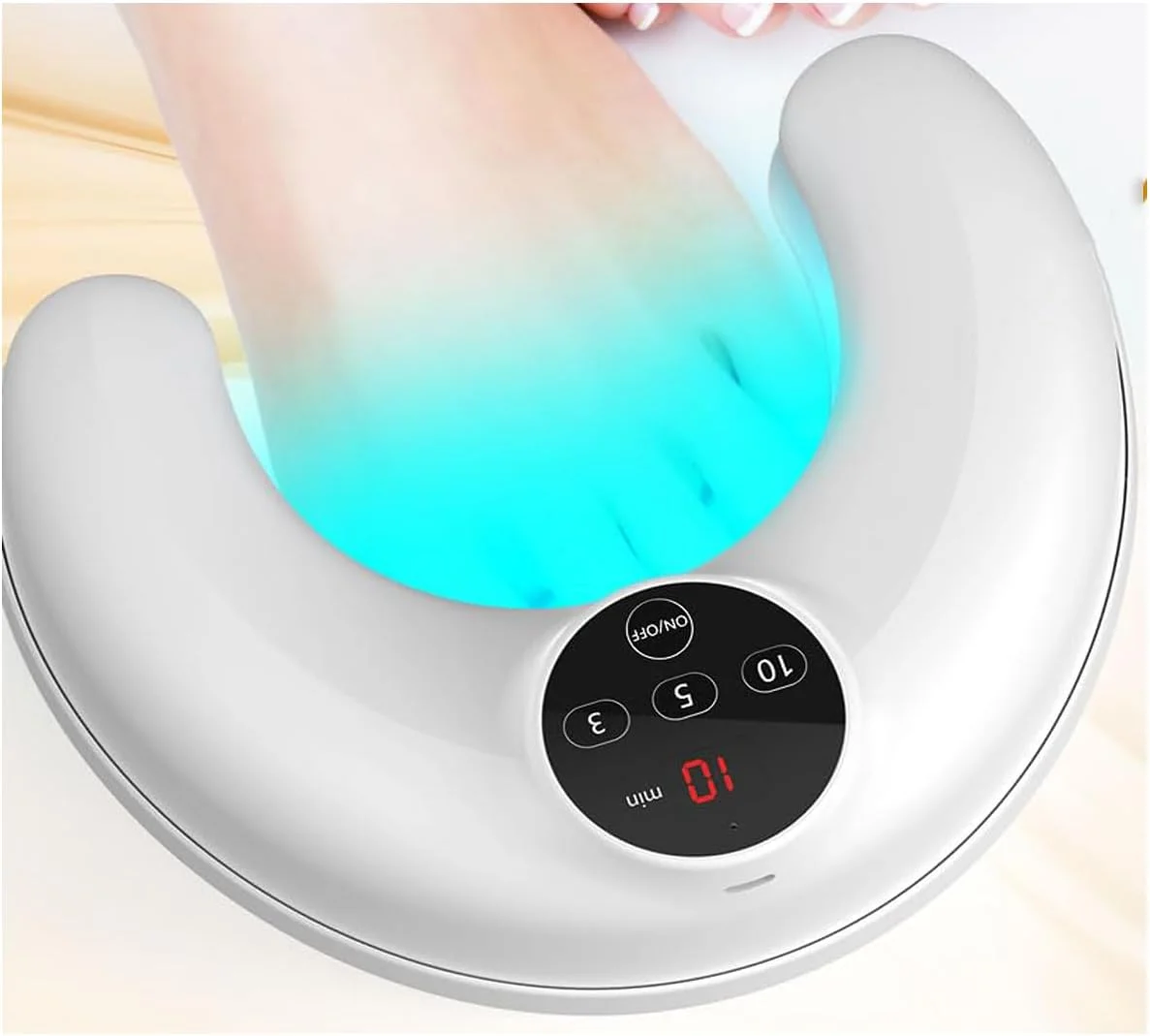 دستگاه لیزر قارچ ناخن بی سیم برای چندین ناخن، استفاده آسان، مناسب برای نور مادون قرمز رنگی و ضخیم شده 470 نانومتر 910 نانومتر آبی